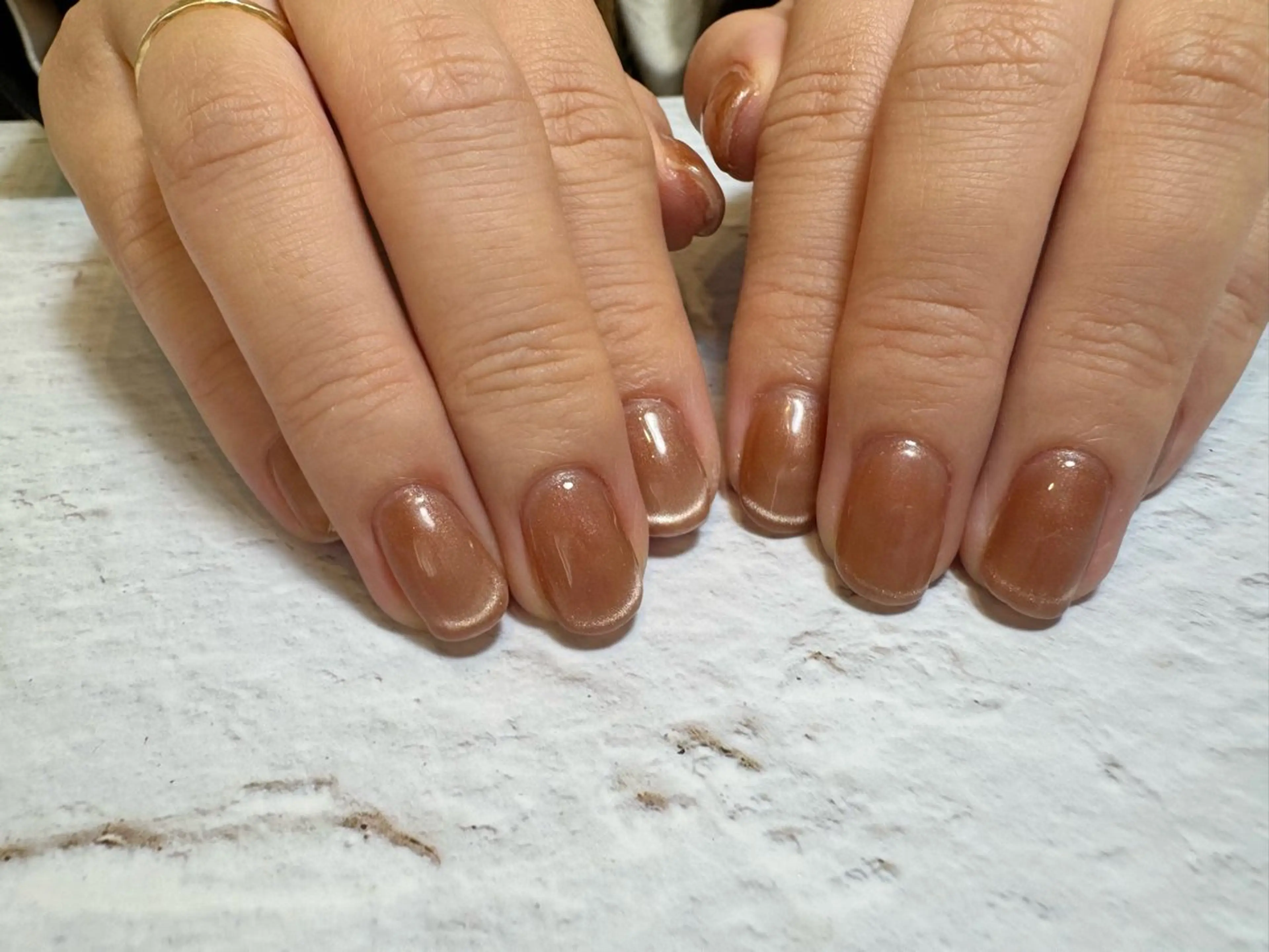 ネイル フレンチネイル マグネットネイル マグネットフレンチ ハンドネイル byeol nailのネイルデザイン