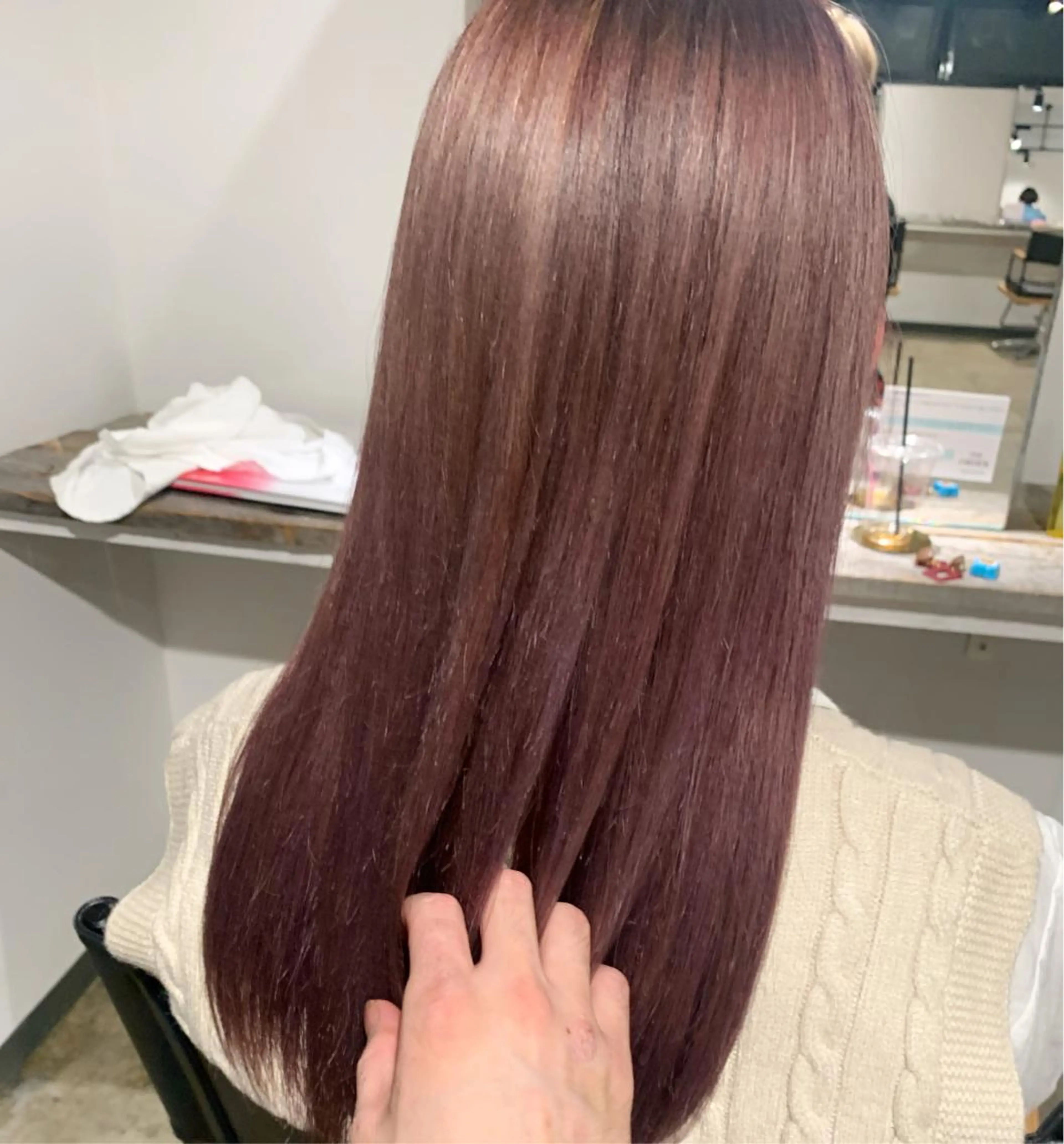 ミディアム カラー ヘアカラー トリートメント ヘアセット ✨艶ブリーチカラー ✨四ノ宮裕己のヘアスタイル