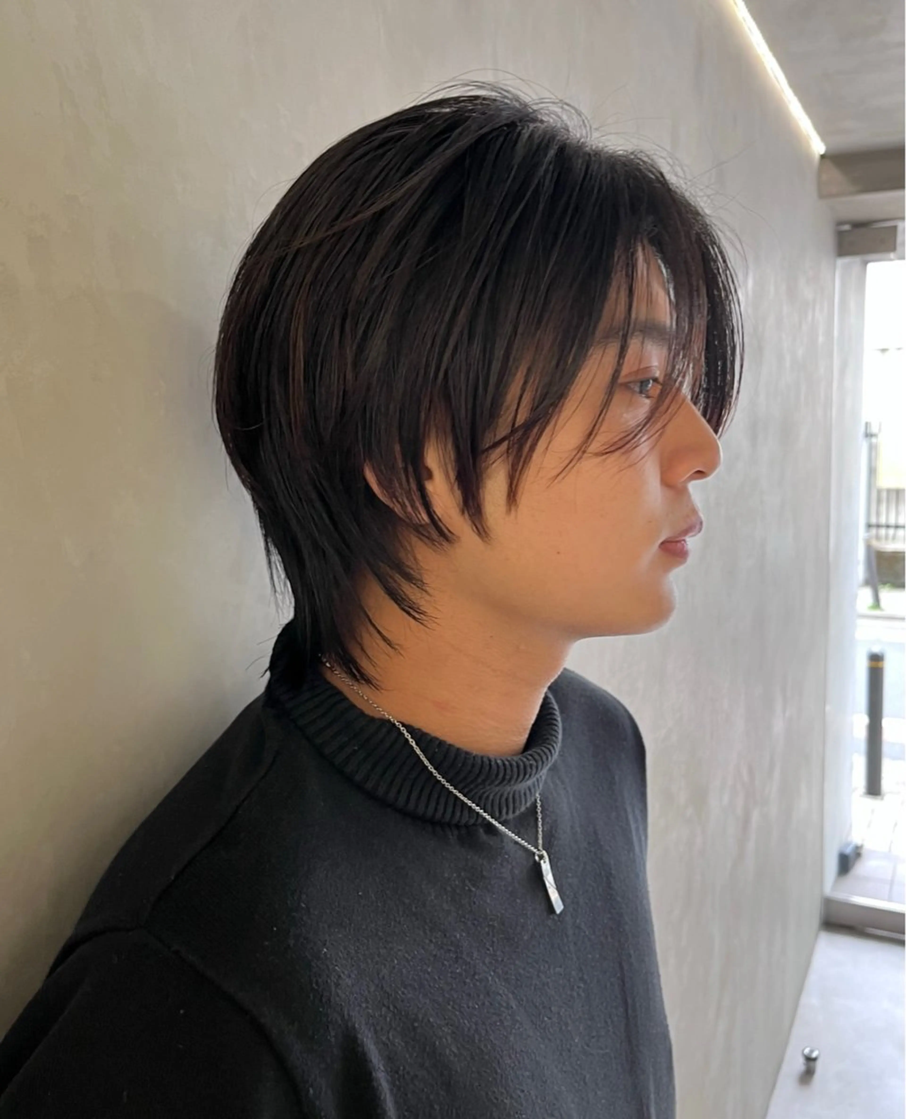 ミディアム レイヤーカット カワイ ヒトシ☀️ #韓国メンズヘアのヘアスタイル