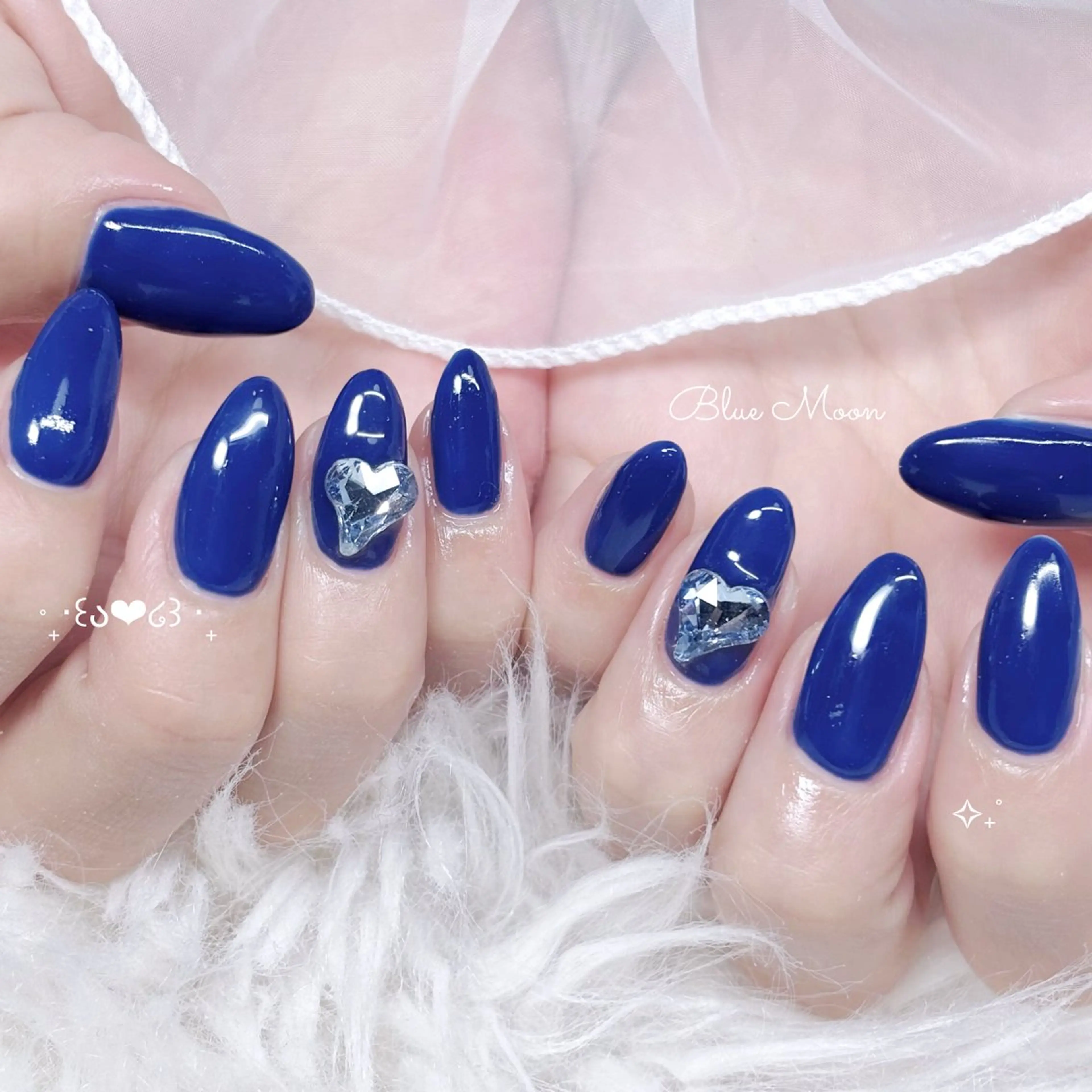 ネイル ハート ハンドネイル フットネイル ハンドケア nail salon Blue Moonのネイルデザイン