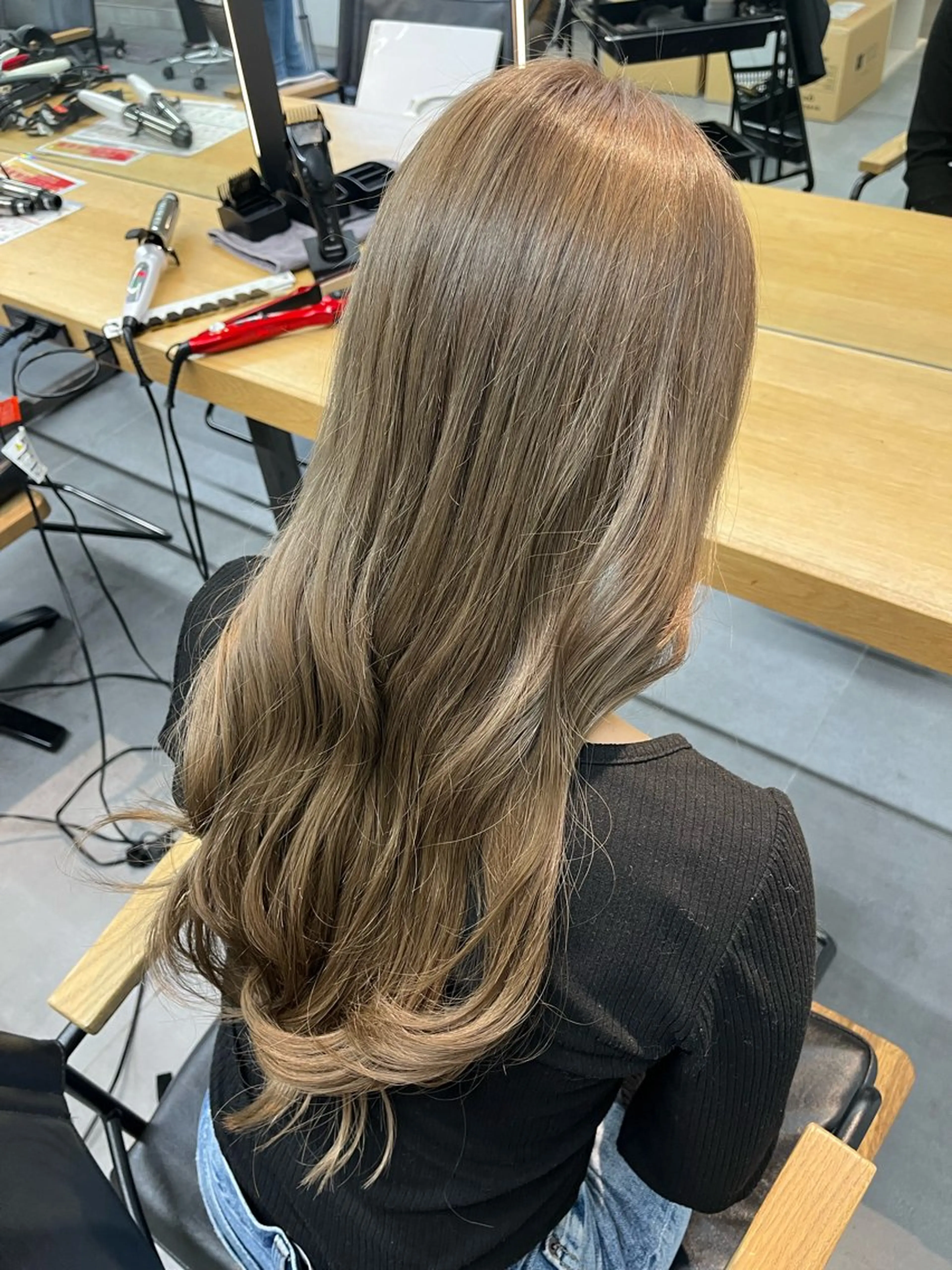 【透明感カラーが叶う🪄】ダブルカラー＋Aujuaトリートメントの写真