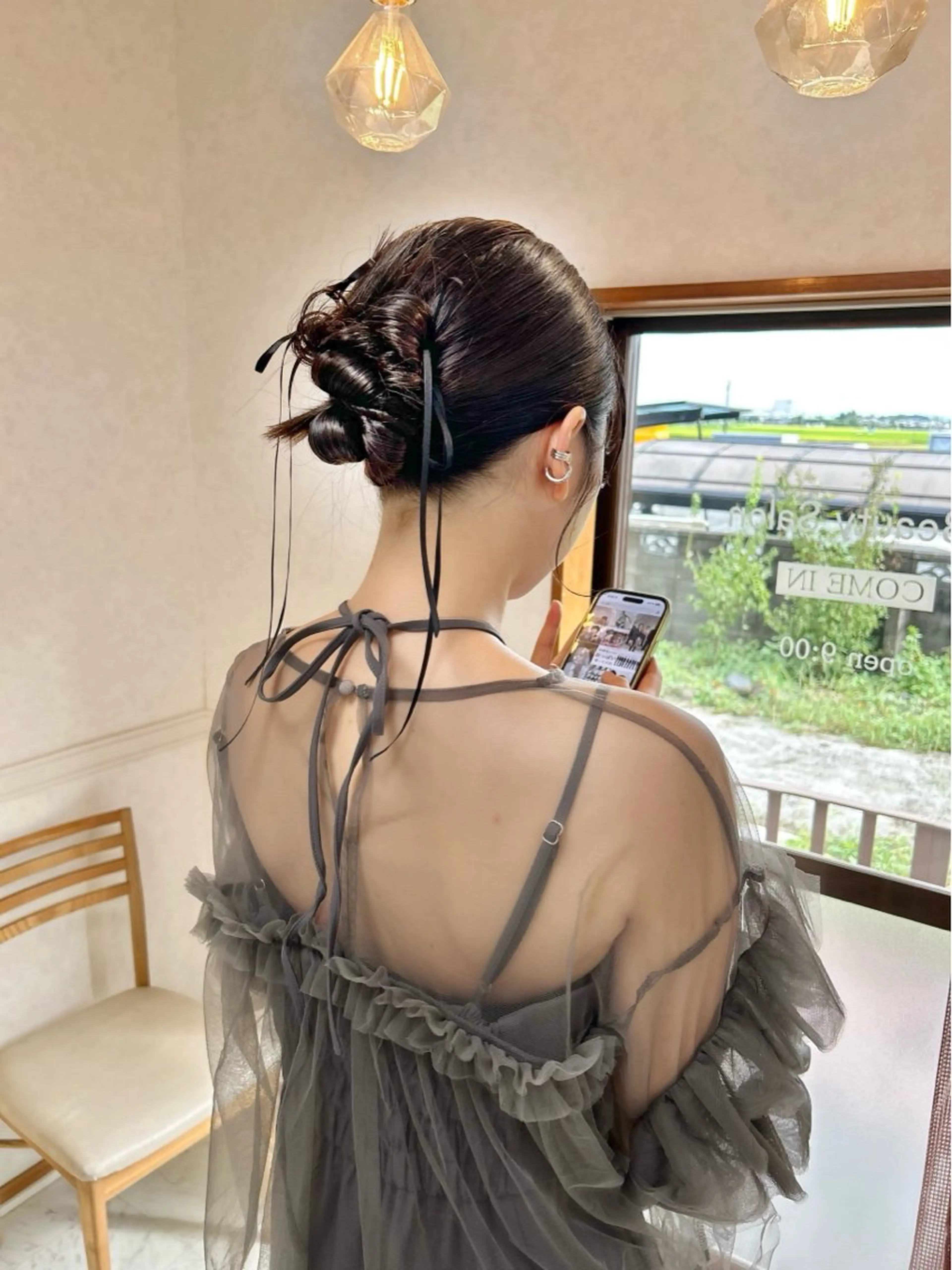 ロング ヘアアレンジ ヘアセット ナカジマ ナナのヘアスタイル