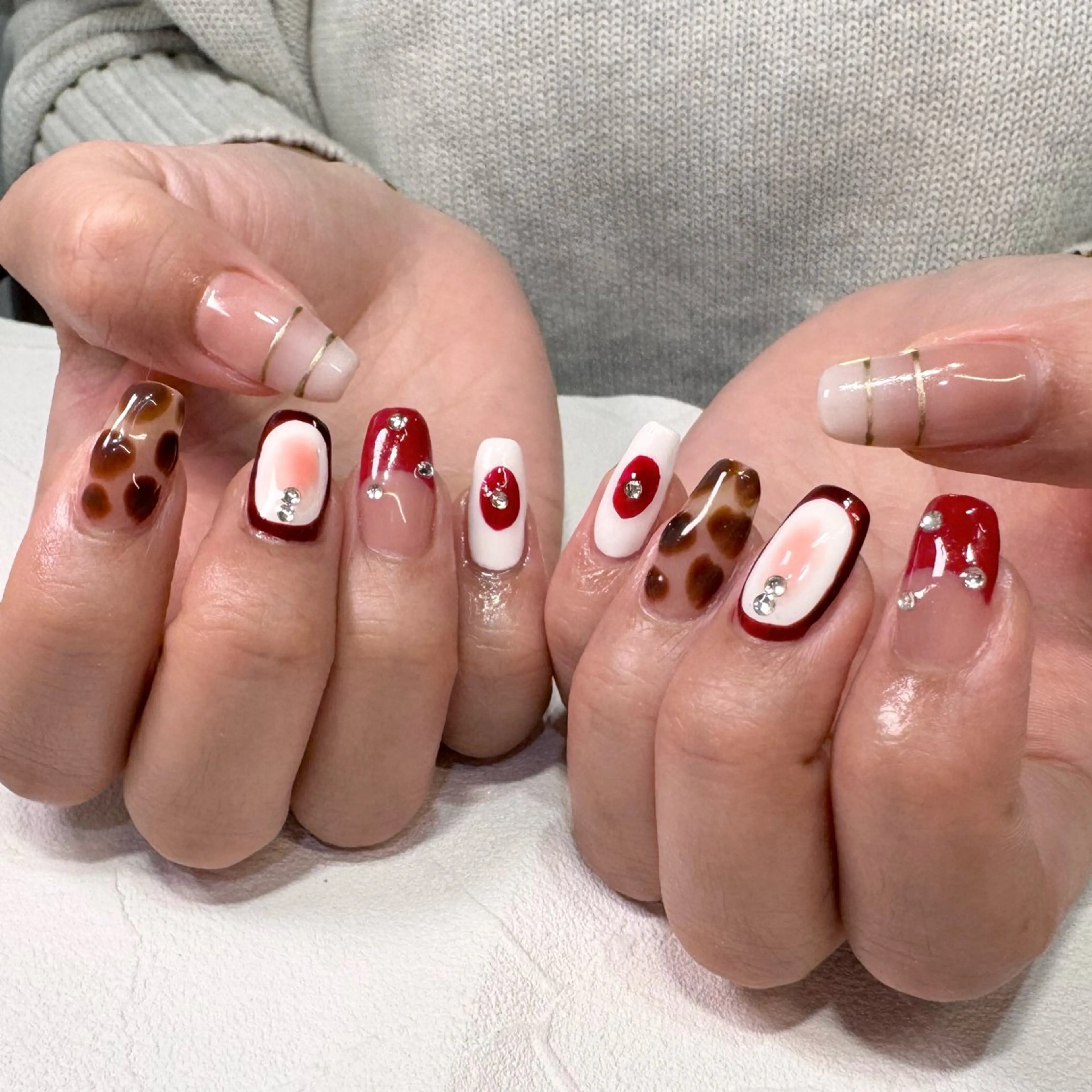 ネイル アートネイル RIEKO🍒 ワンホン♡推しネイルのネイルデザイン