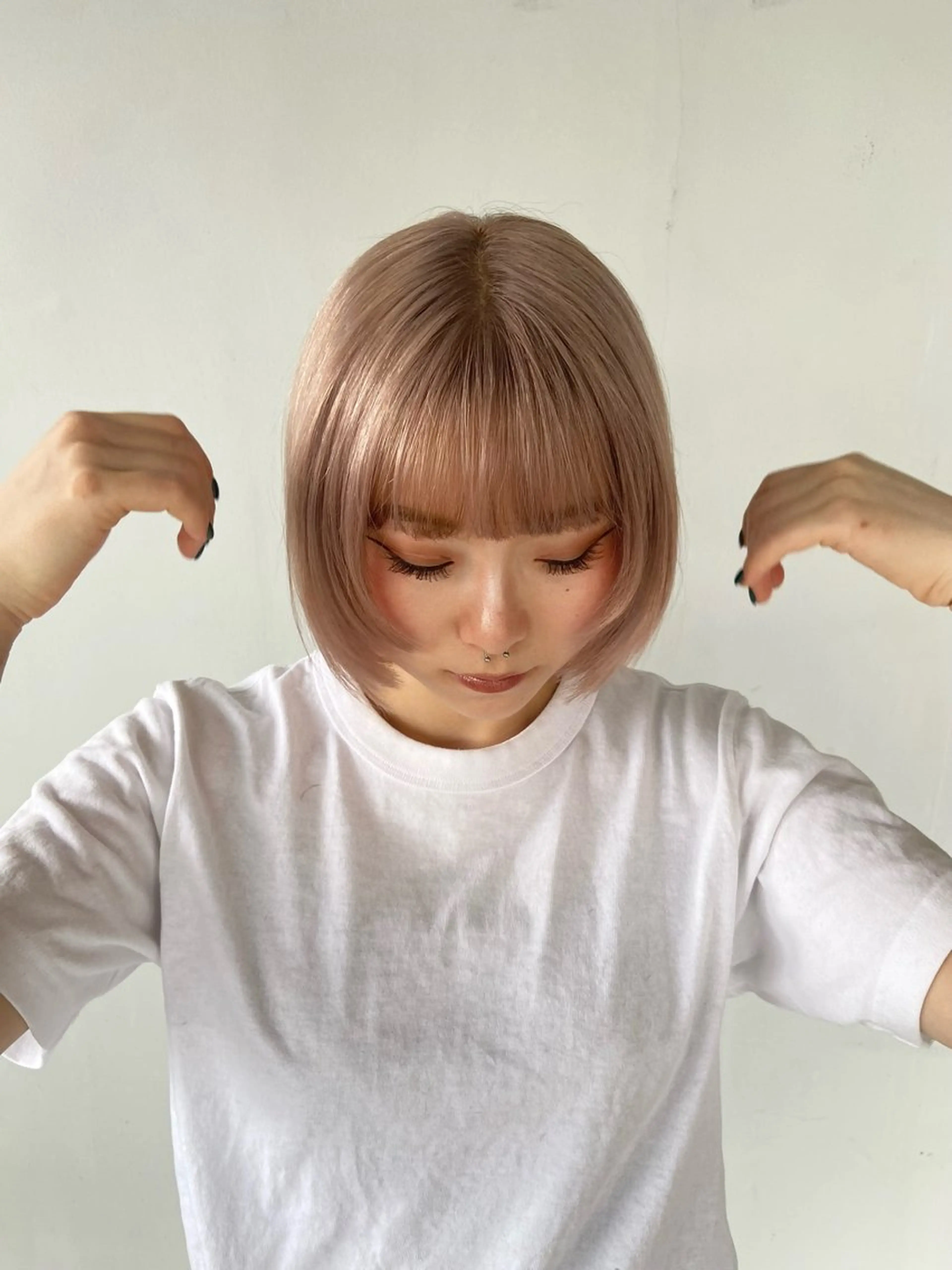 ショート 青木龍樹/パーマモデ ル/似合わせパーマのヘアスタイル