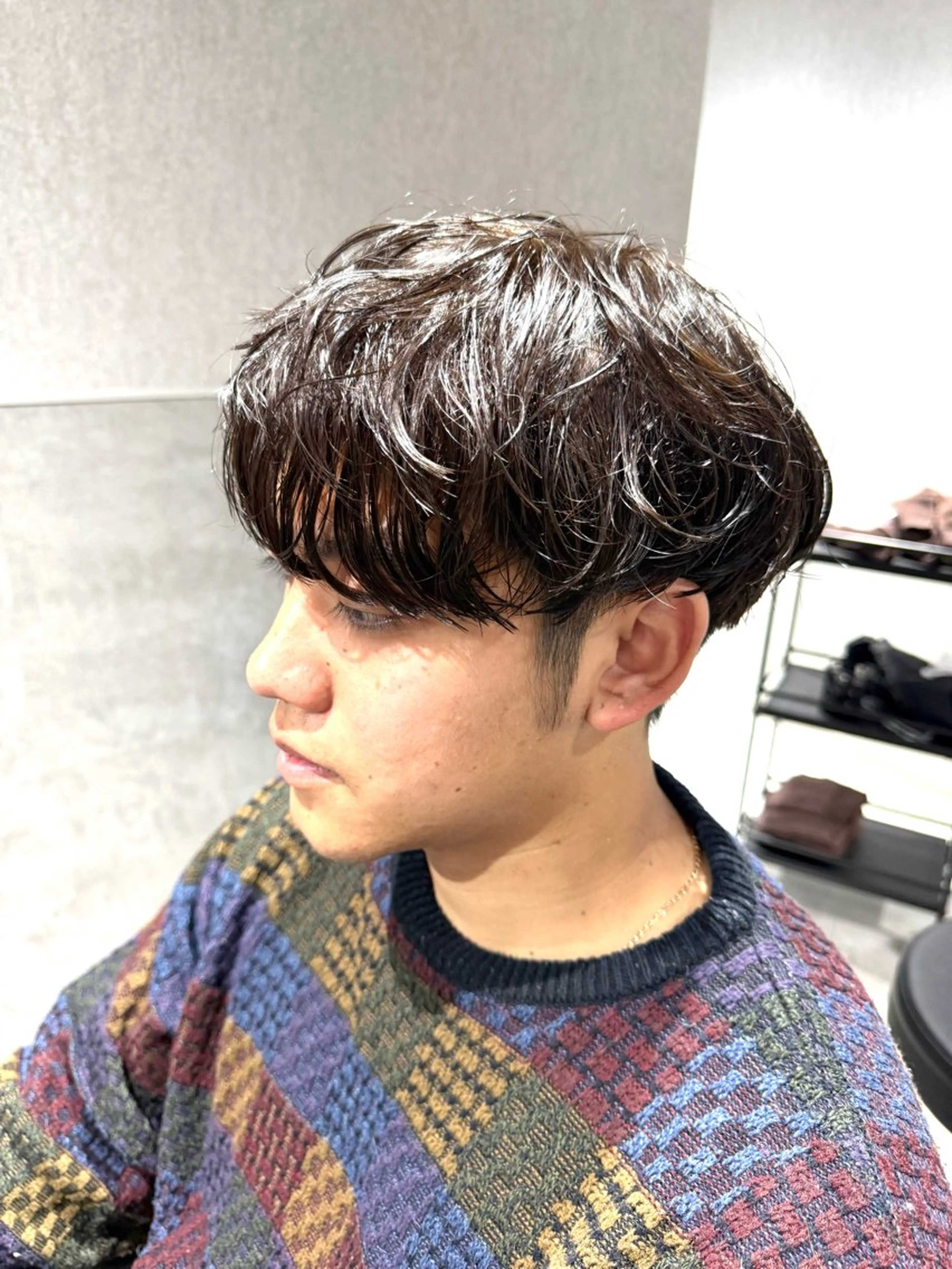 ショート パーマ メンズ マッシュ メンズパーマ メンズパーマ職人 パーマ🔥ritaのヘアスタイル