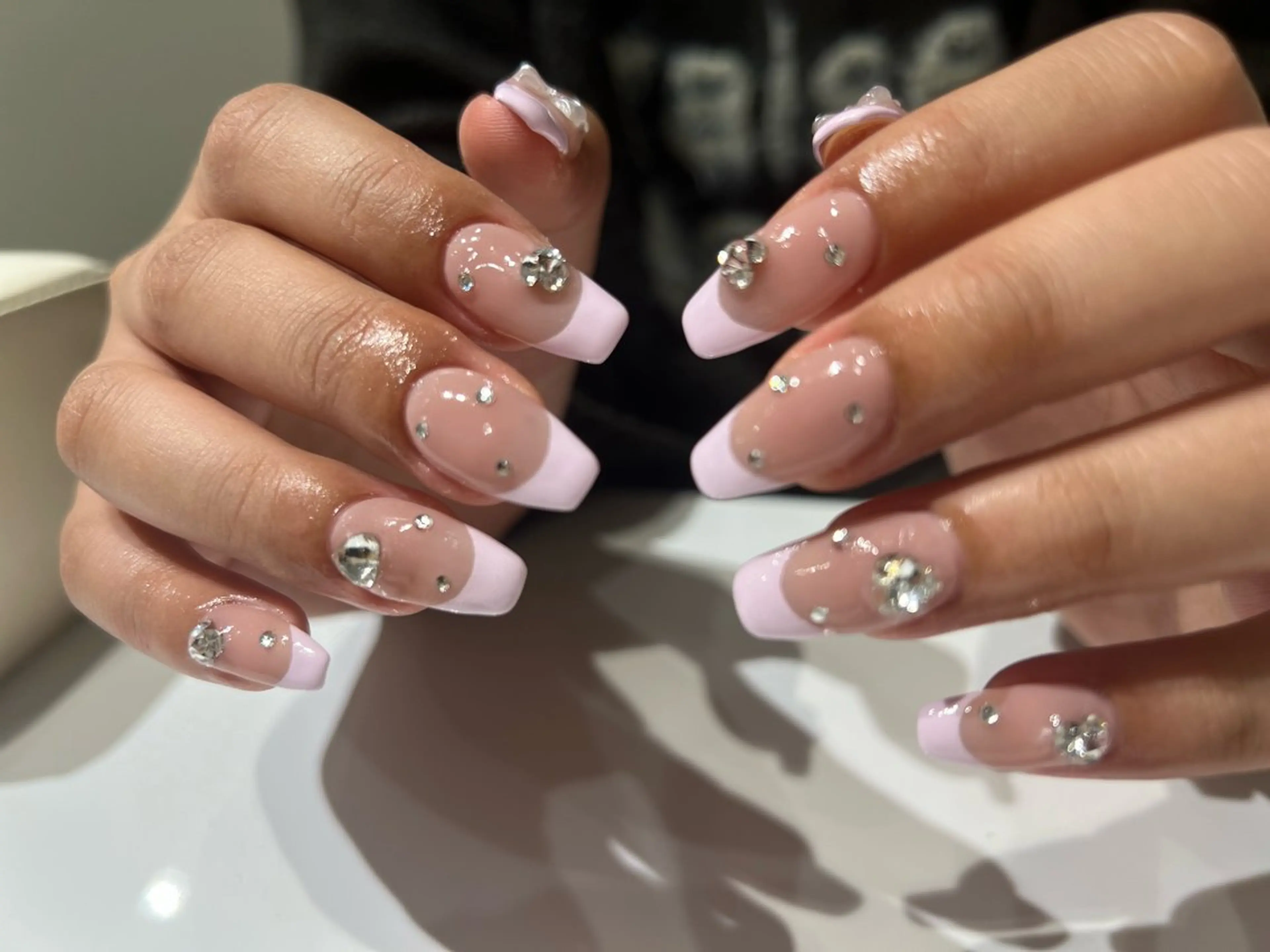 ネイル フレンチネイル 持ち込み Bianca大名店 yonekuraのネイルデザイン