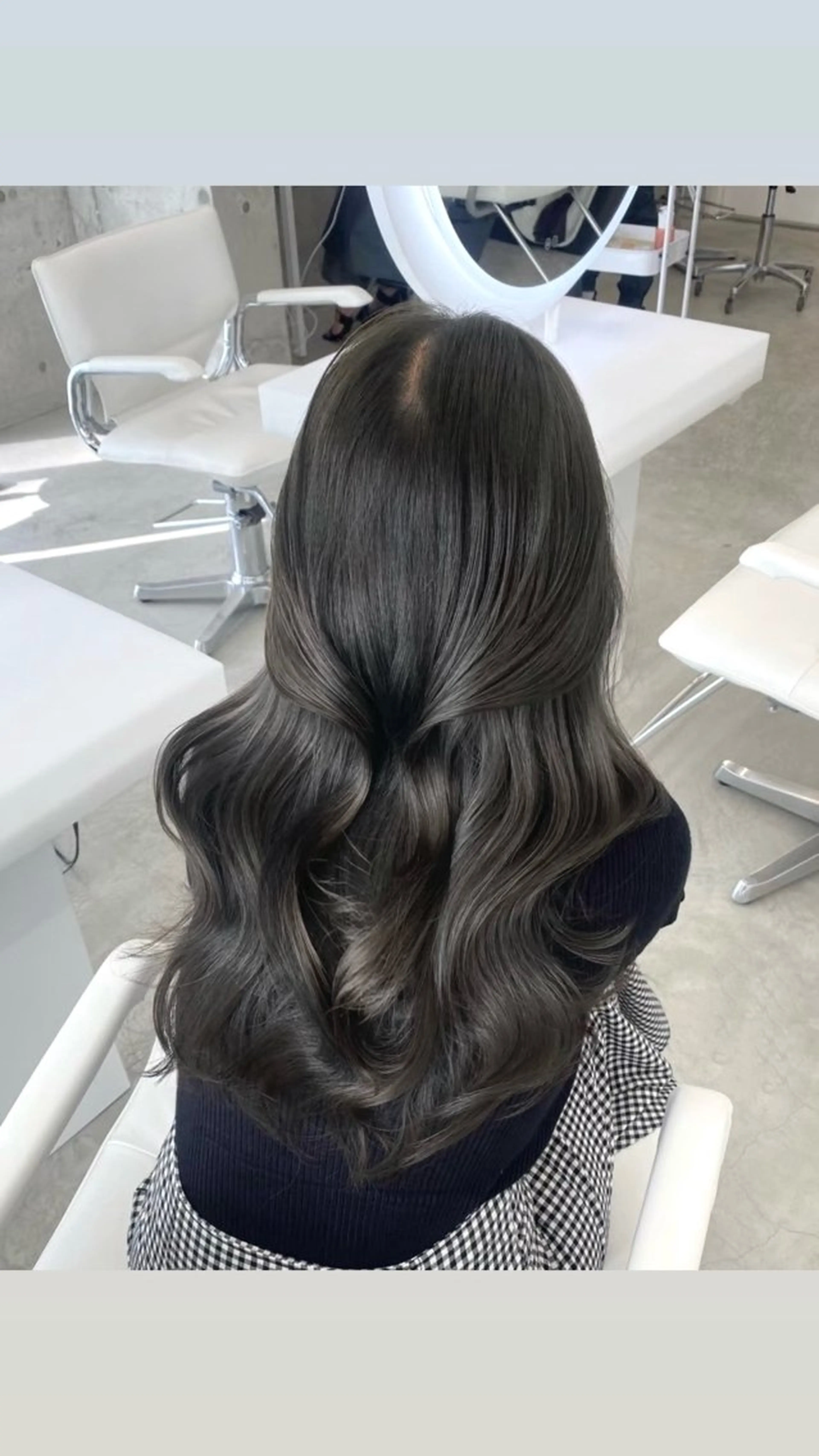 ロング カラー 透明感カラー オリーブカラー 韓国風ヘア レイヤーカット 艶カラー/レイヤー /Hime🤍のヘアスタイル