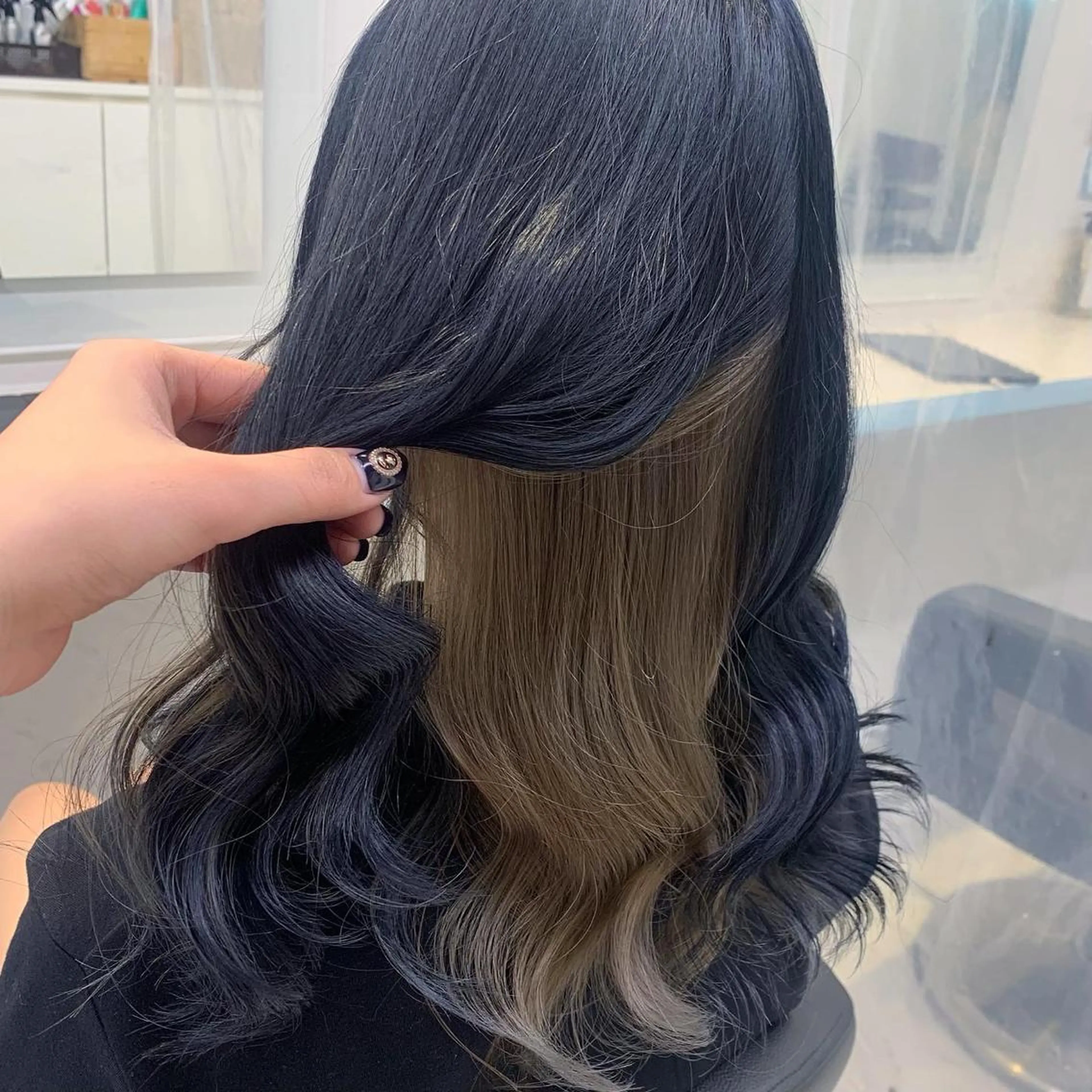 ロング カラー ヘアカラー トリートメント 🤍大人っぽ韓国暗髪 🤍Asuka🤍のヘアスタイル