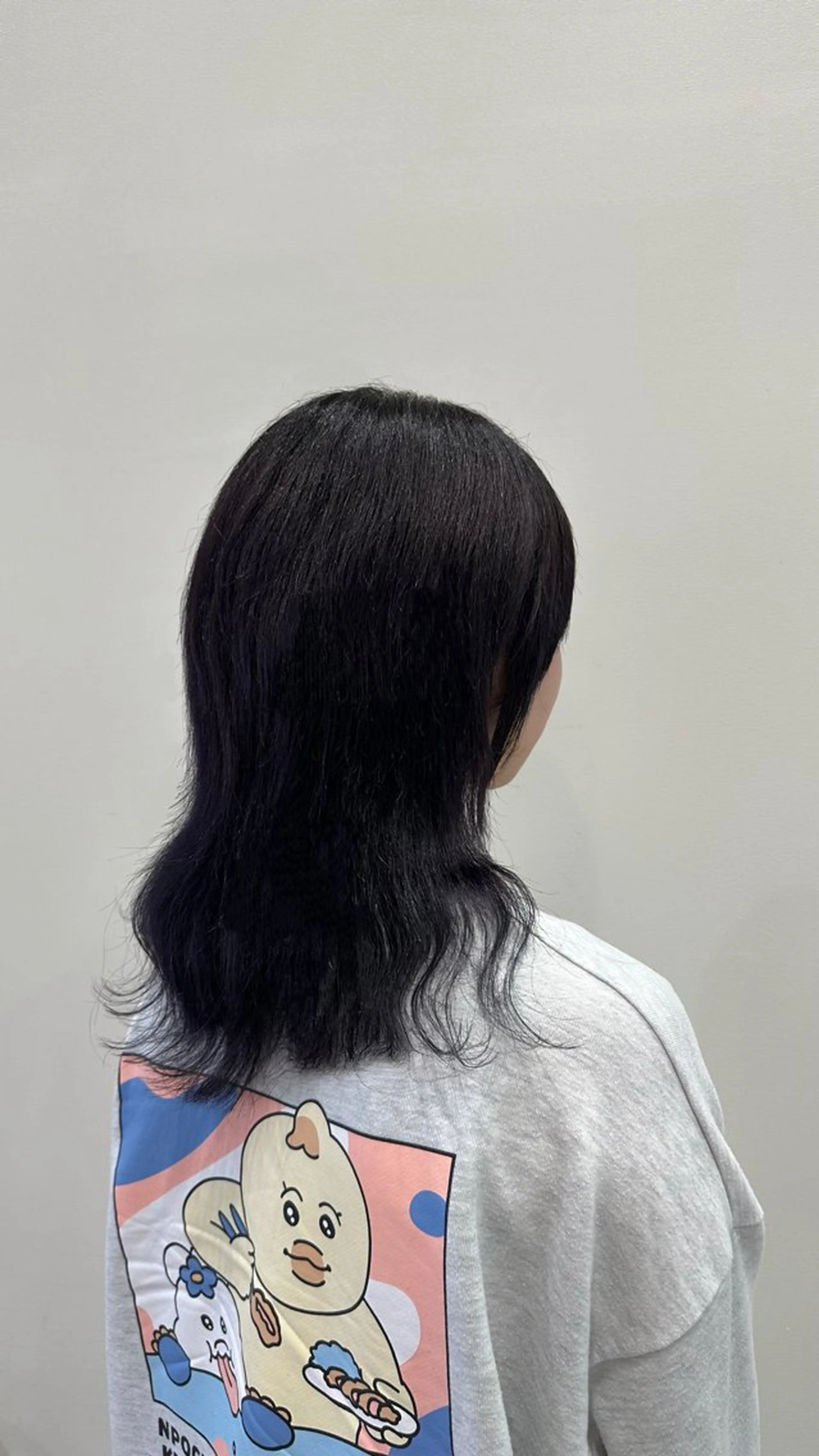 カラー 黒髪 ラベンダーカラー 🎀 RUNA🎀のヘアスタイル