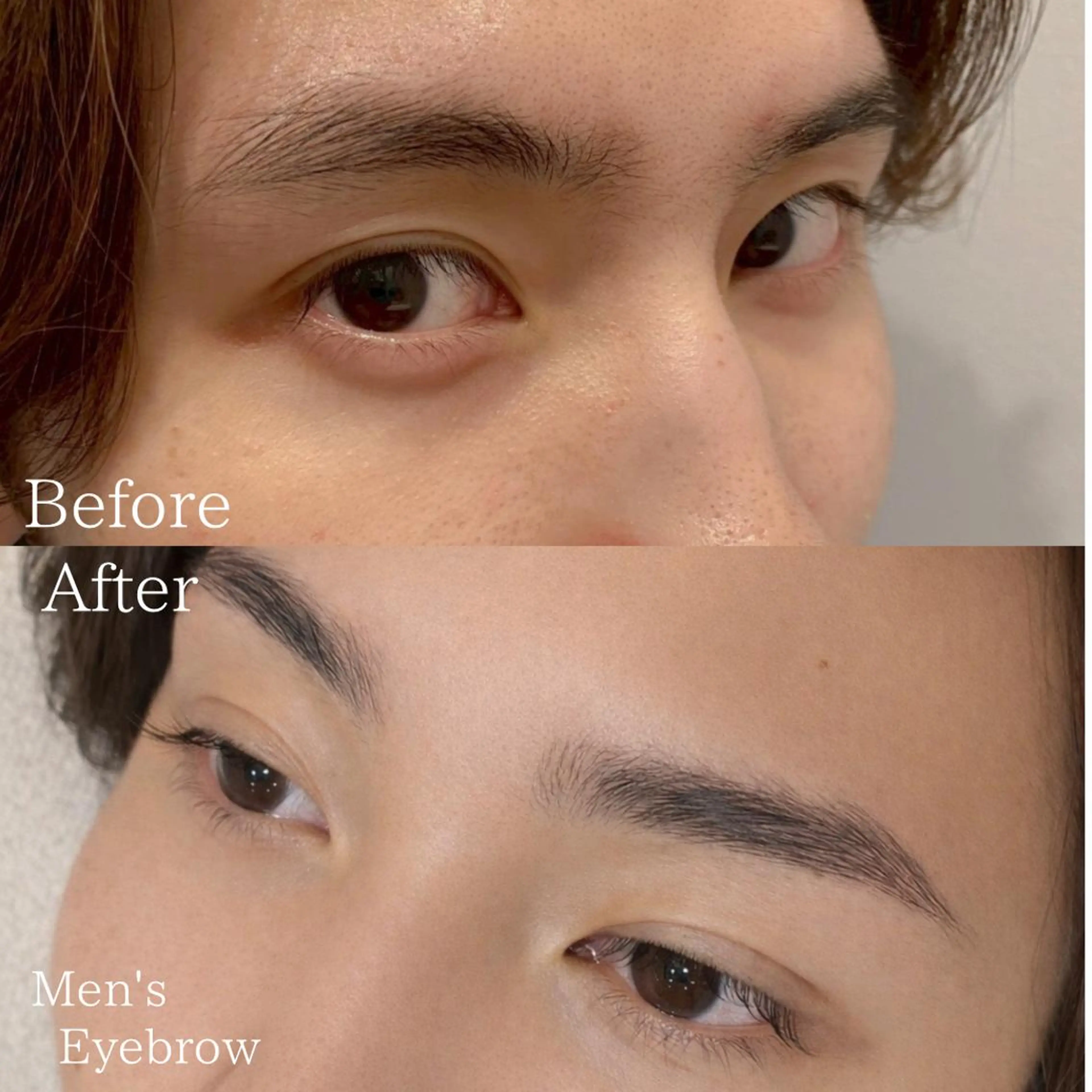 アイブロウ メンズ ワックス脱毛 好印象メンズ似合わせ /就活/縮毛髪質改善のヘアスタイル