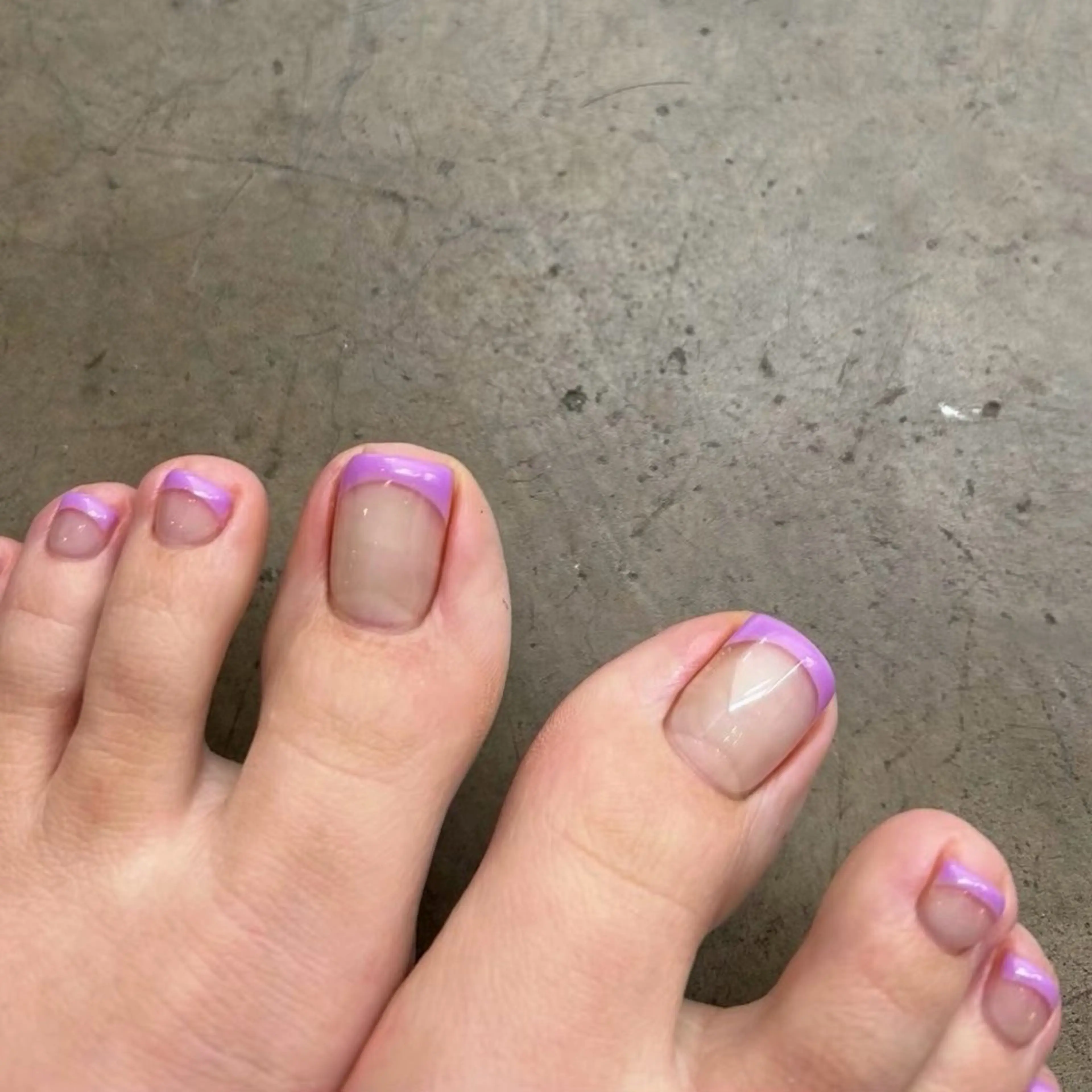 《初回×平日》【foot French・gradation】 クリアベース/オフ込み150分の写真