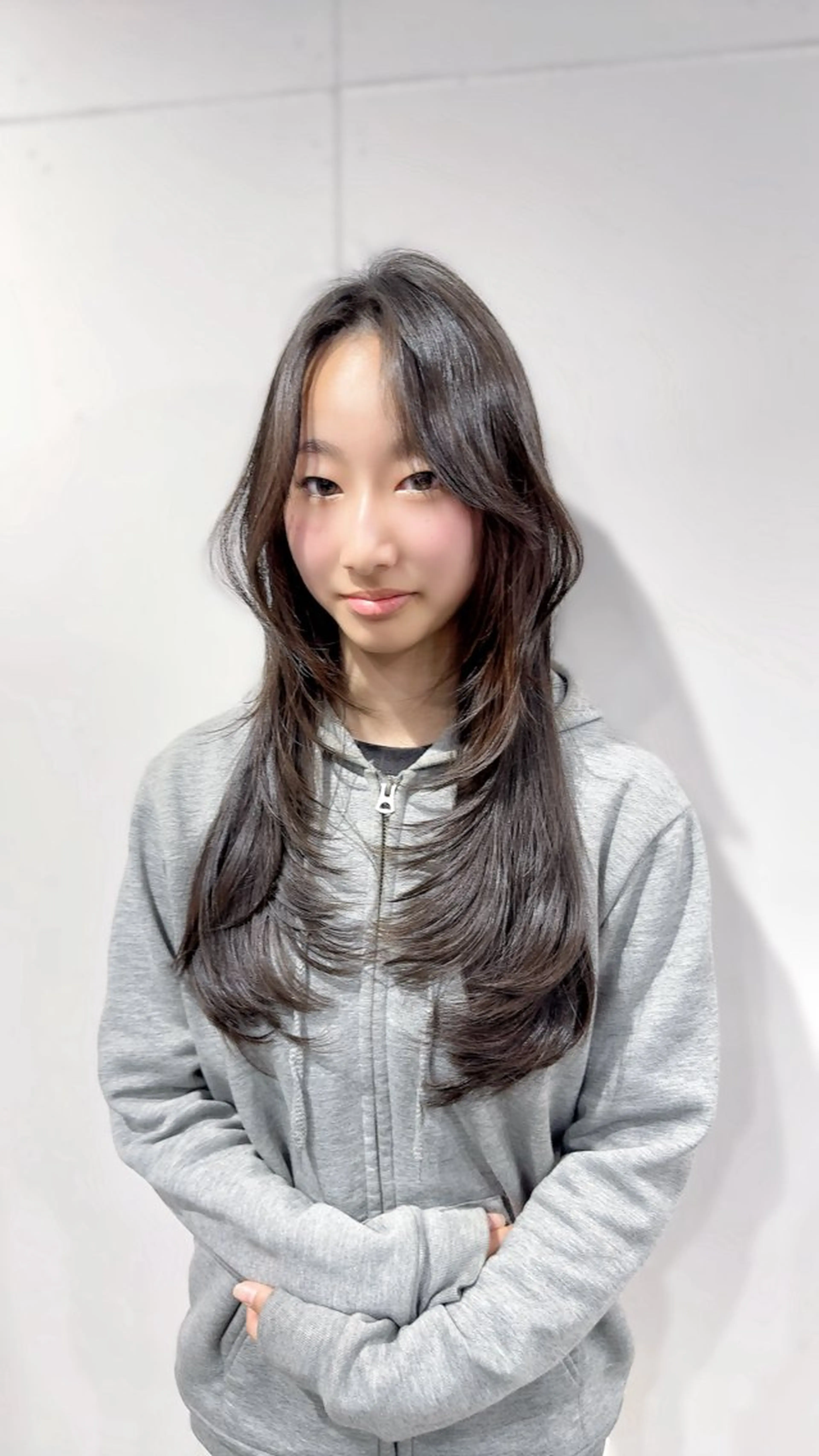 ロング レイヤーカット 永田竜一/ 小顔くびれレイヤーのヘアスタイル