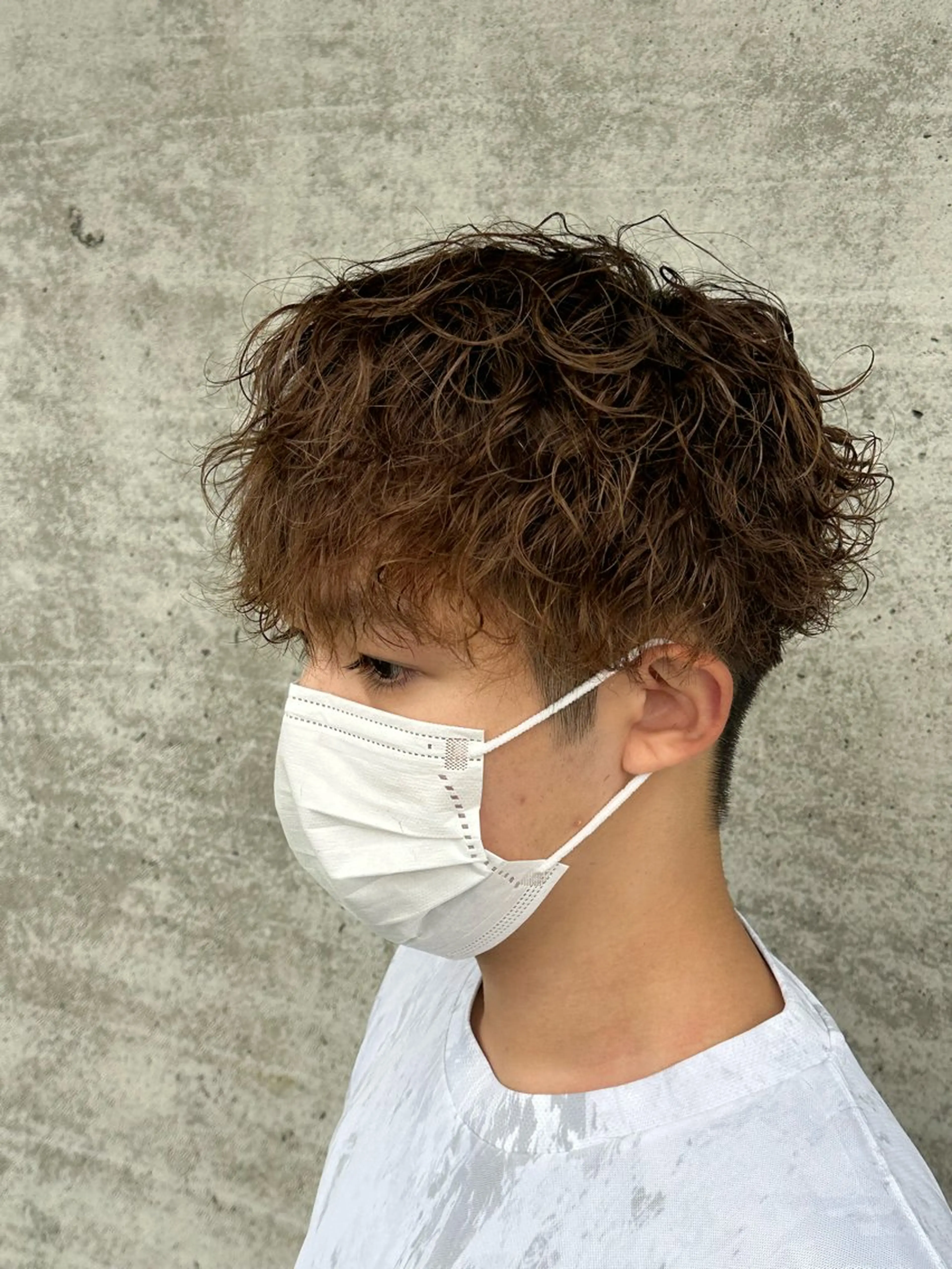 メンズ 波巻きパーマ arika オケシ　リョウダイのヘアスタイル