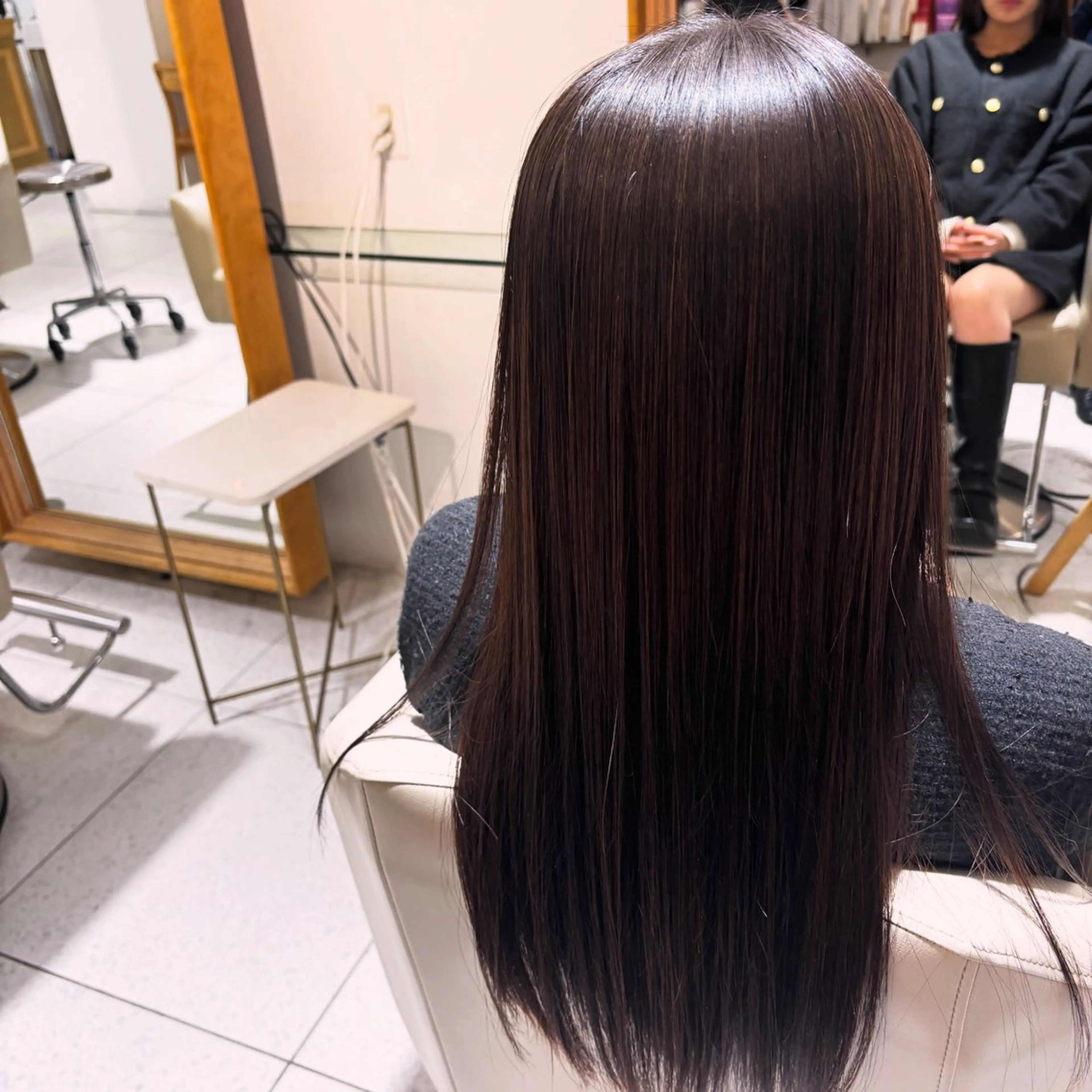 ロング 縮毛矯正 縮毛矯正 おくむら あやこのヘアスタイル