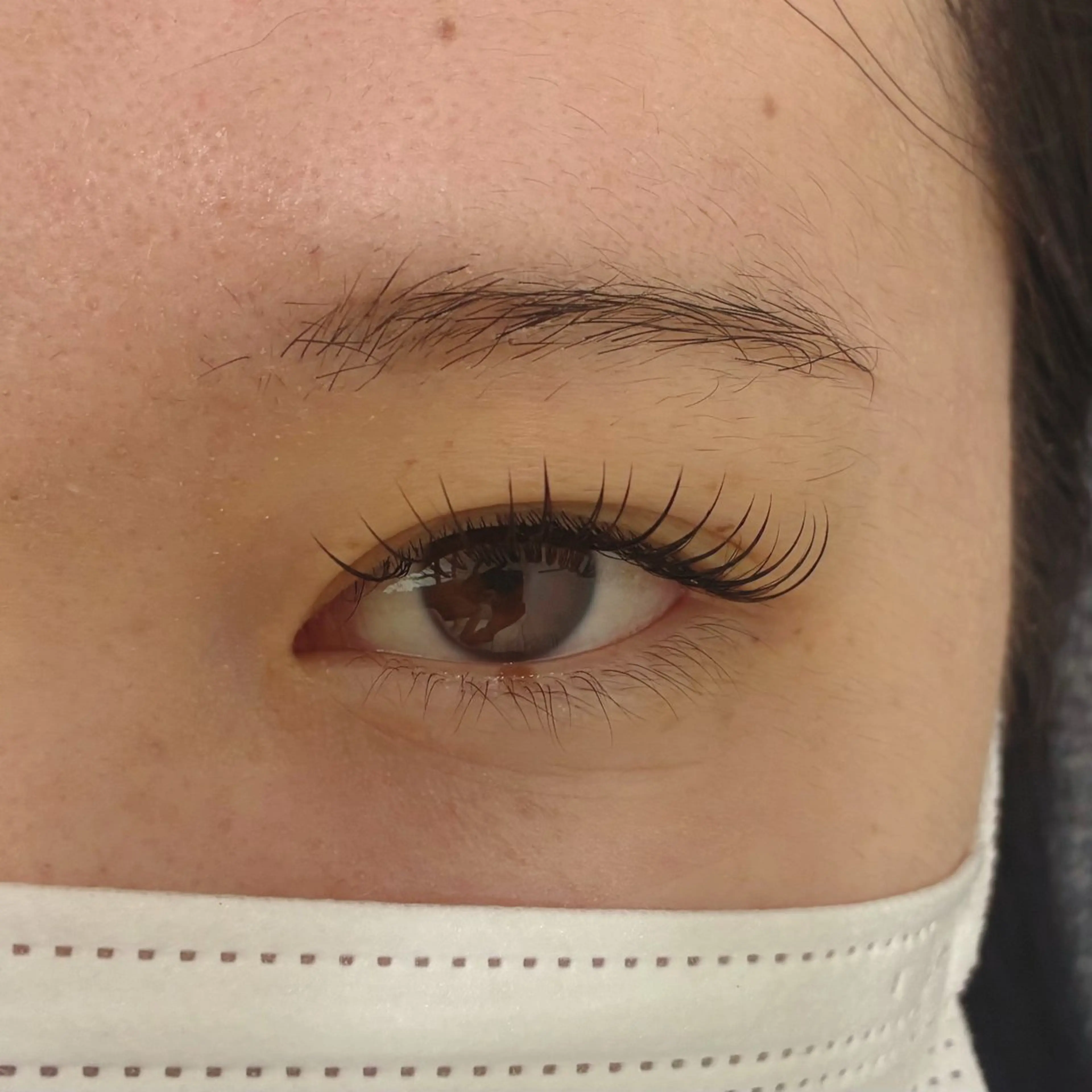 マツエク・マツパ フラットラッシュ 目尻長め マツエク 片桐 カタギリのマツエク・マツパデザイン