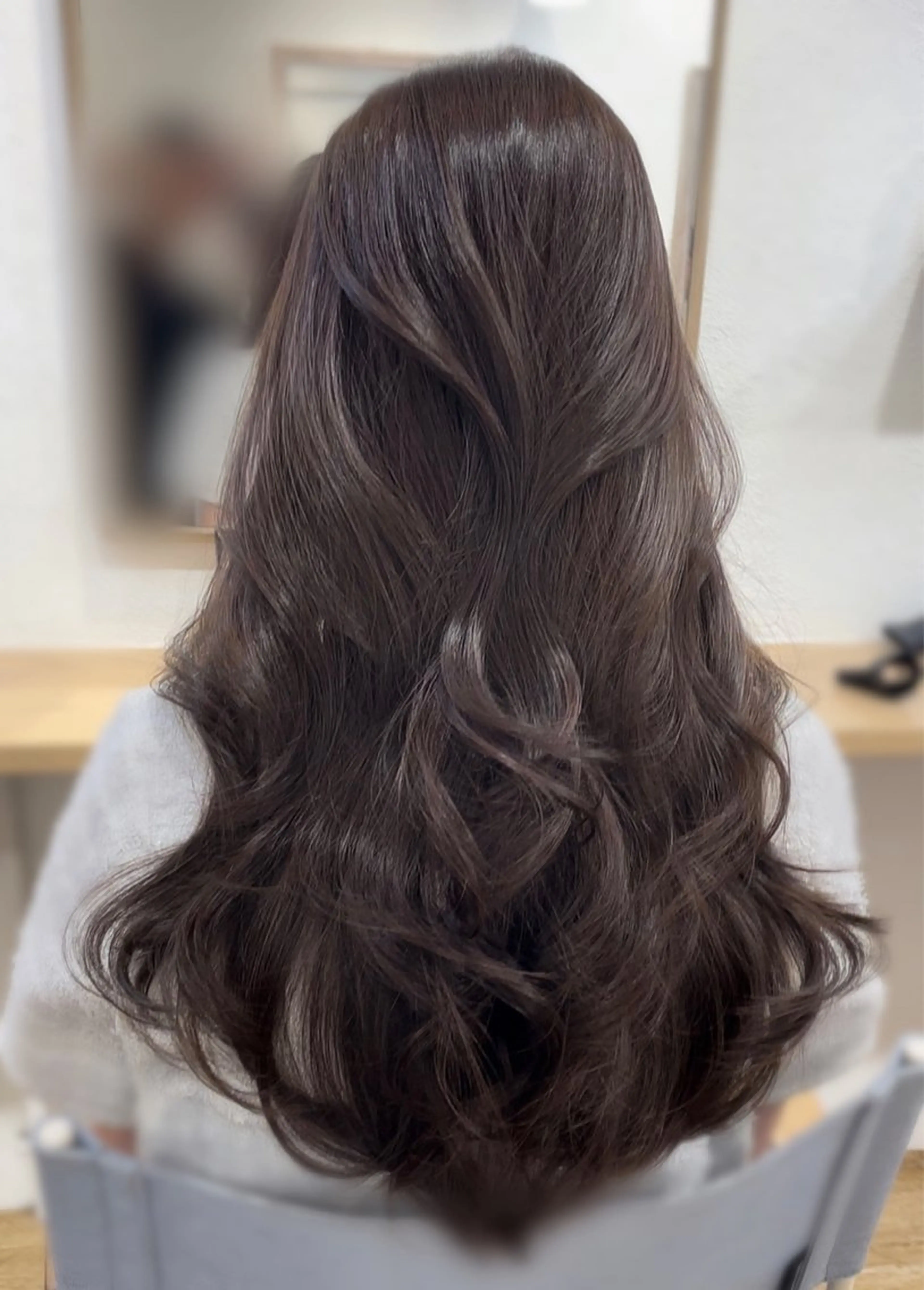 ロング レイヤーカット 渋谷/ハッシュ レイヤーカット/会田のヘアスタイル