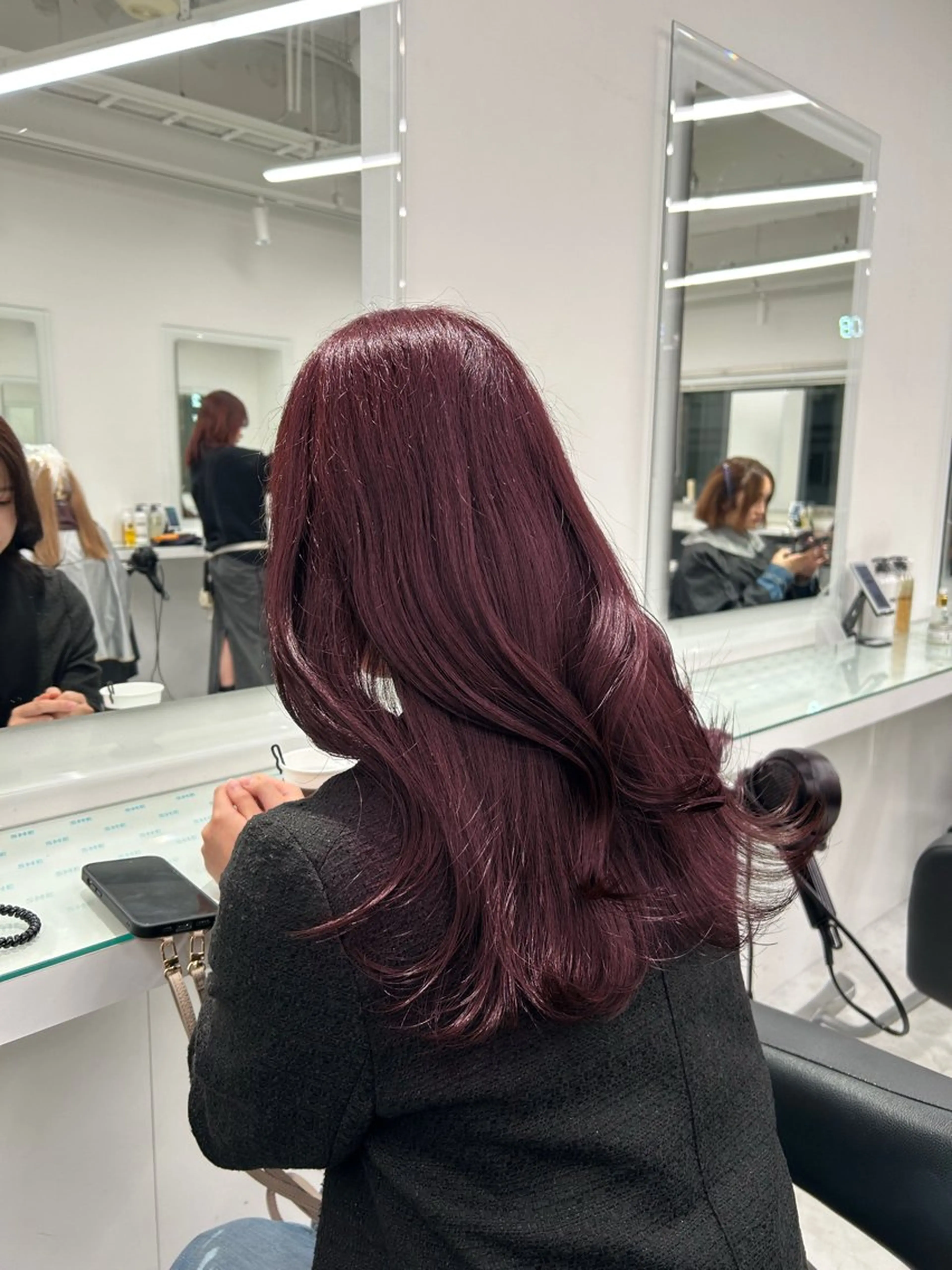 セミロング カラー ヘアアレンジ ブリーチ無し透明感 🕊AZUSAのヘアスタイル