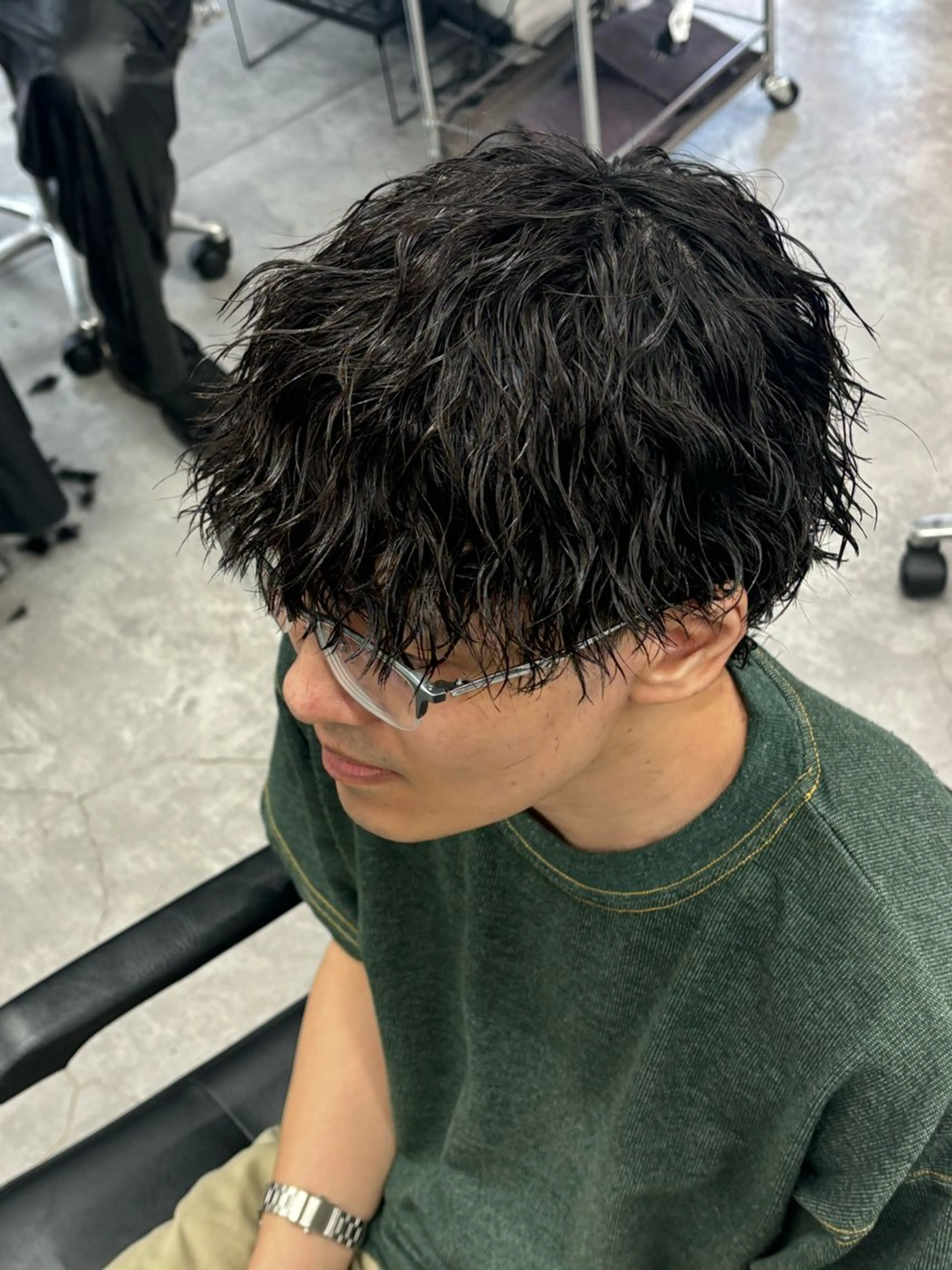 ショート パーマ メンズ カット パーマ ヘアセット お悩み解消✨/ メンズパーマ✨/直樹のヘアスタイル