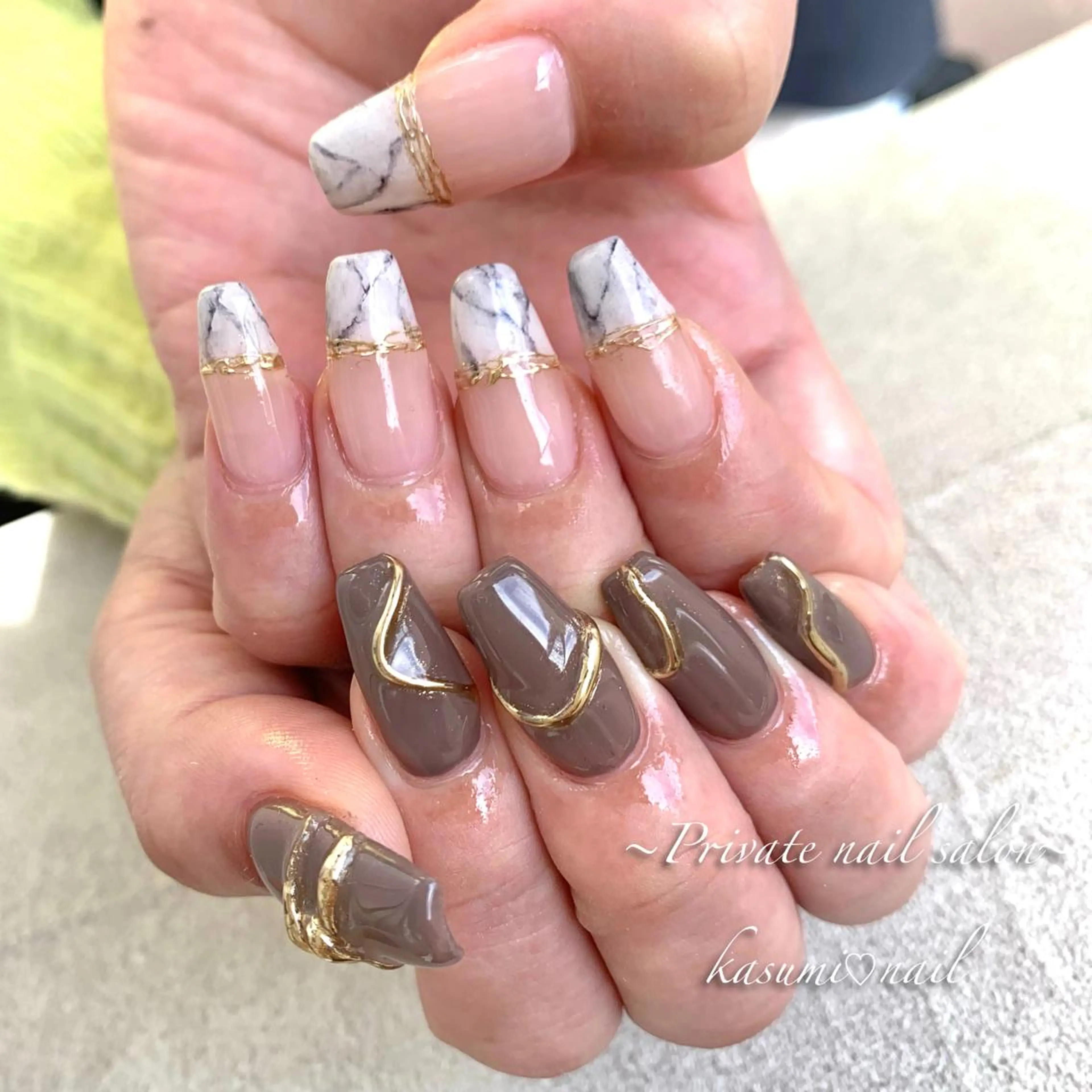 ネイル アートネイル ラメ(グリッター) マグネットネイル ミラーネイル ニュアンスネイル KASUMI♡ Nailのネイルデザイン