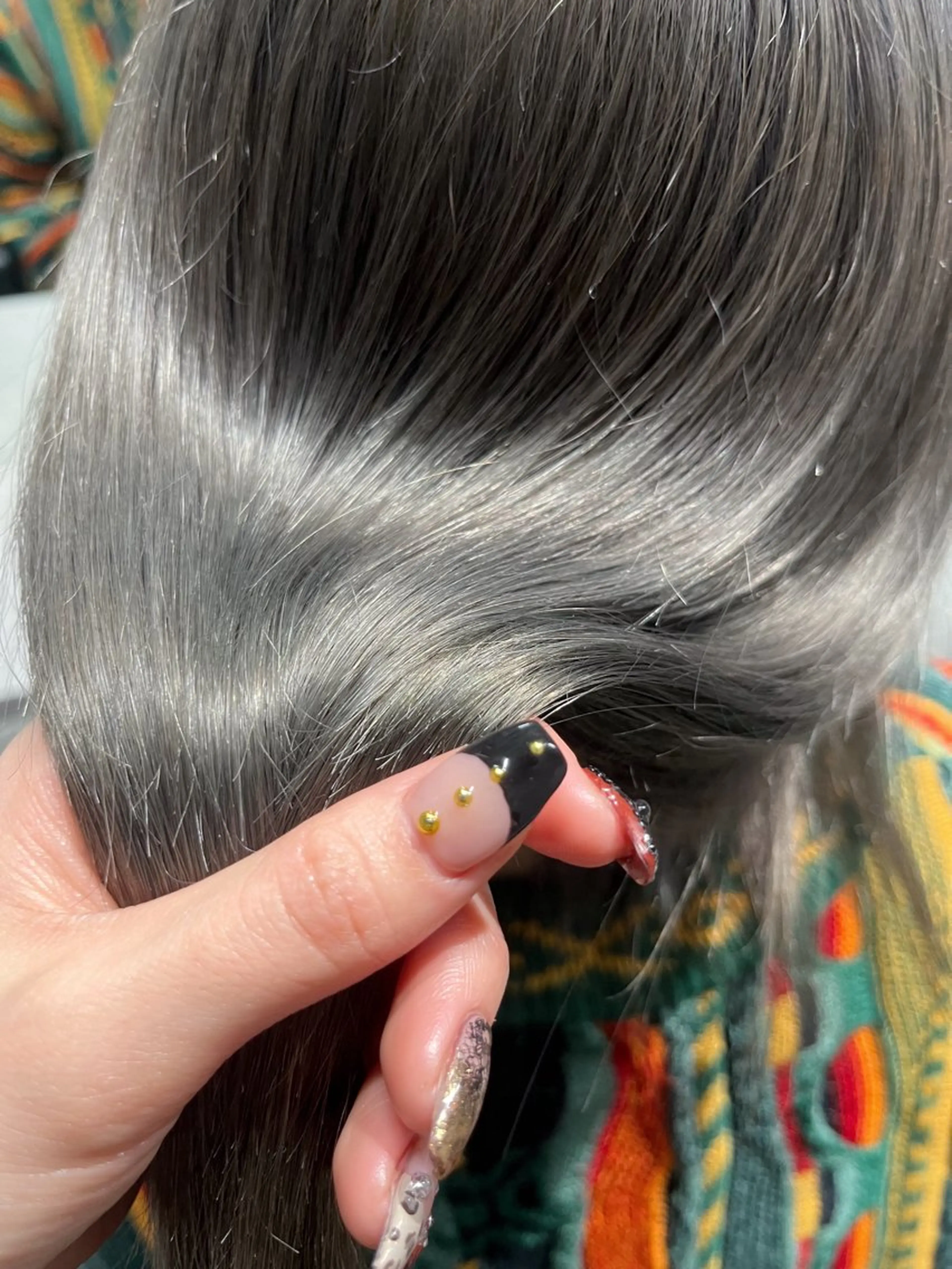 セミロング カラー 川浪 ほほみのヘアスタイル