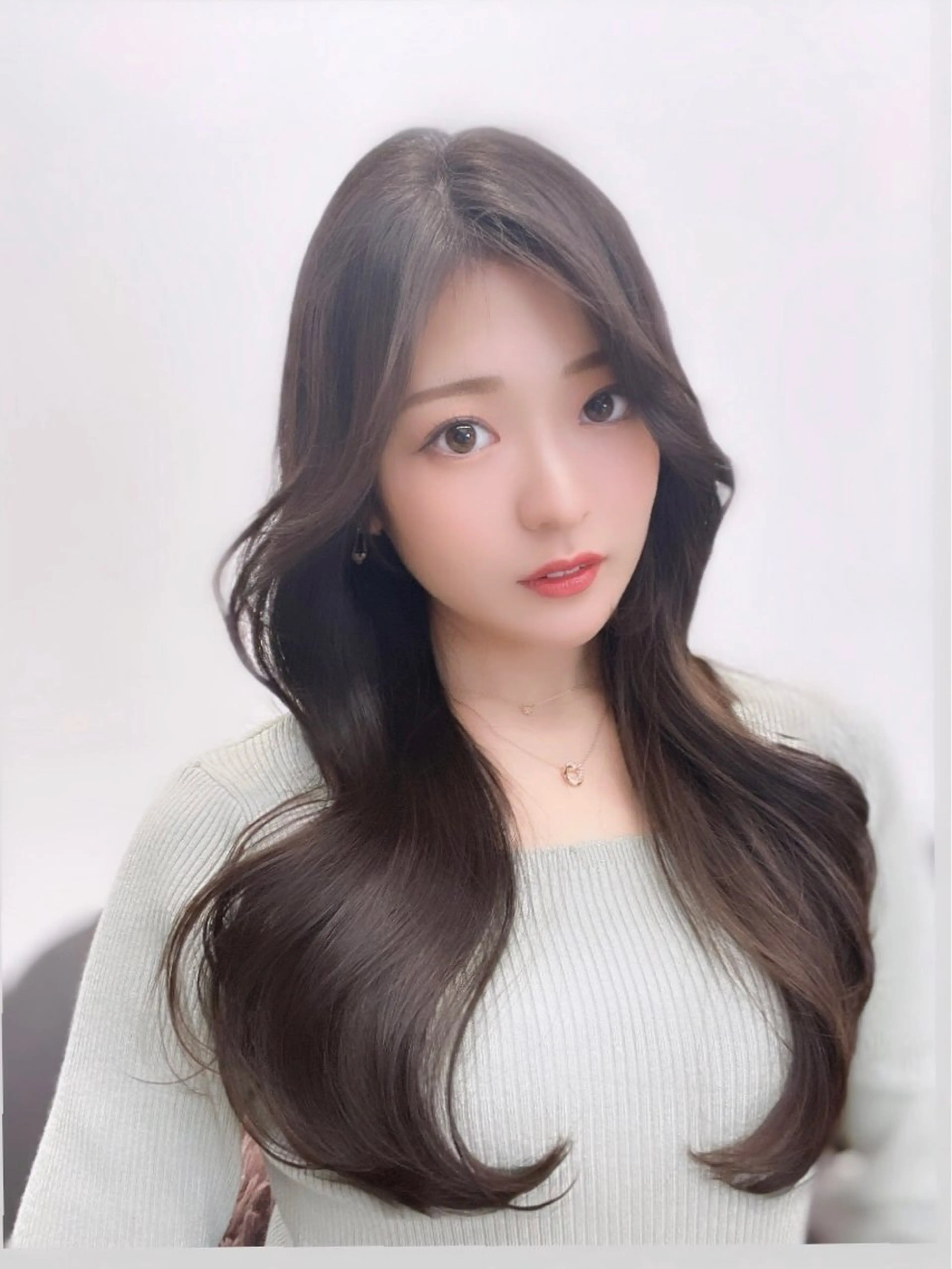 ロング 韓国風ヘア レイヤーカット ムラ修正ブリーチ 山田眞之介のヘアスタイル