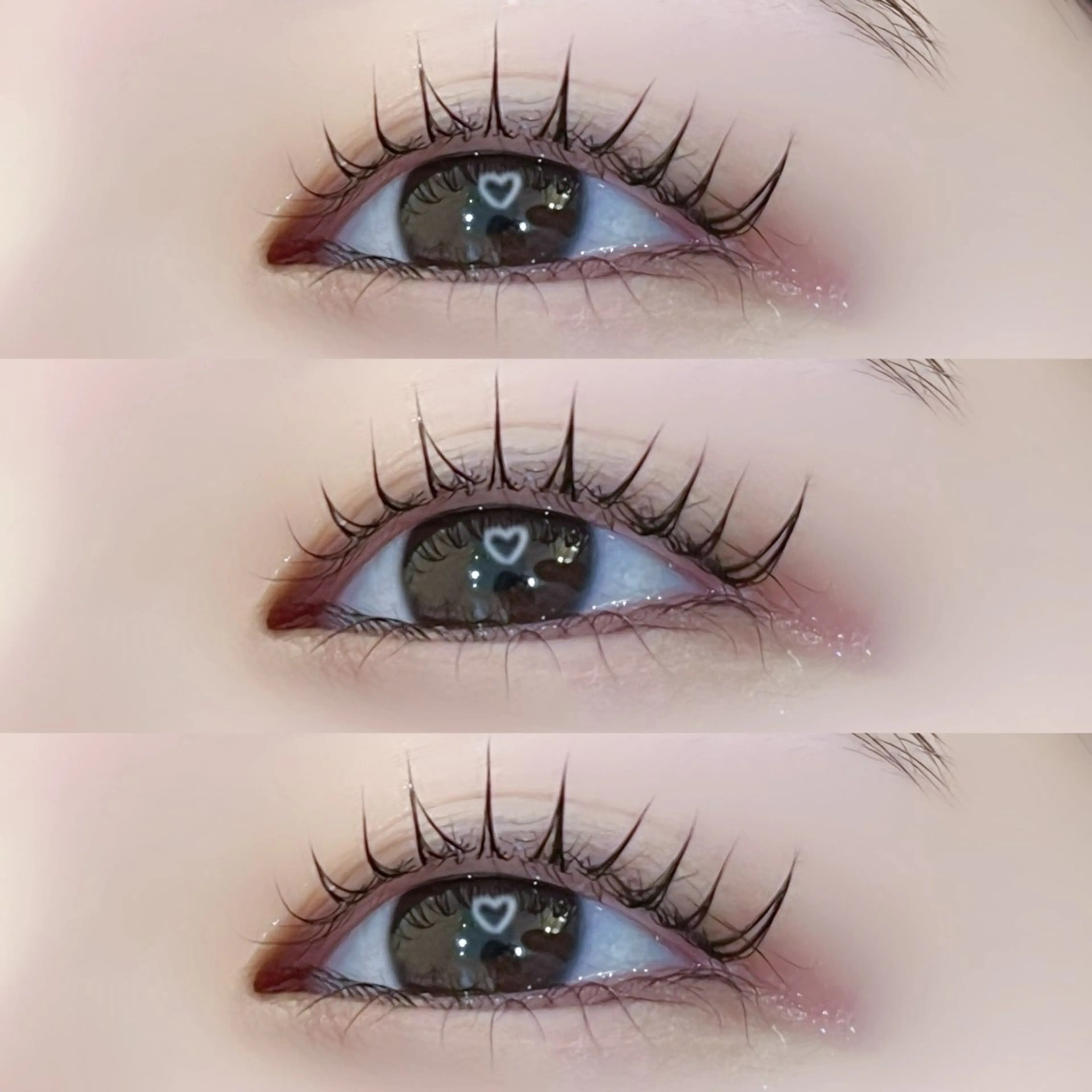 マツエク・マツパ 束感まつ毛 韓国風マツエク まつげパーマ 一重×まつ毛パーマ レイヤーカット┊ 透 明感カラー┊ YUIのヘアスタイル