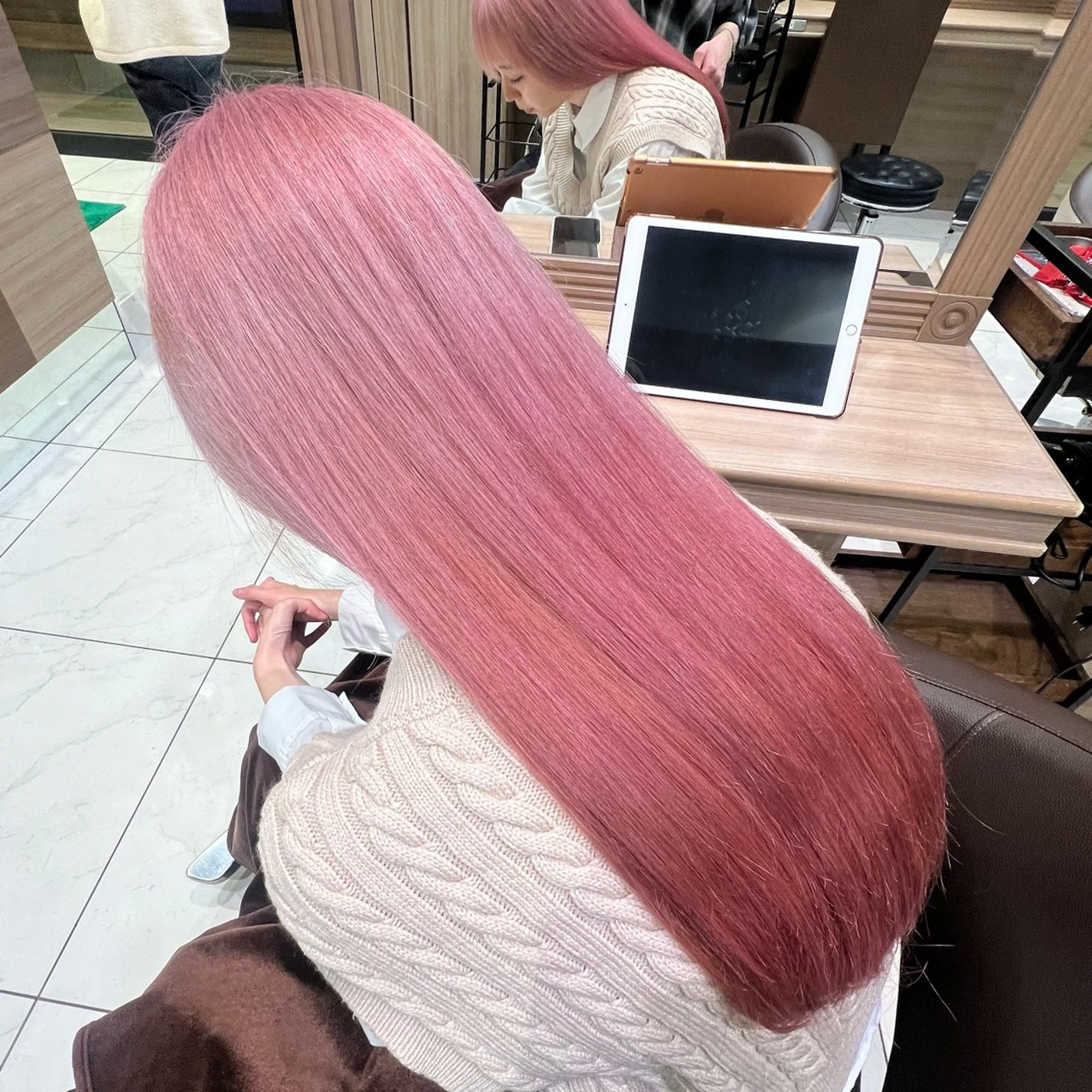 ロング カラー ヘアカラー トリートメント ブリーチ/デザイン 💎ryuyaのヘアスタイル