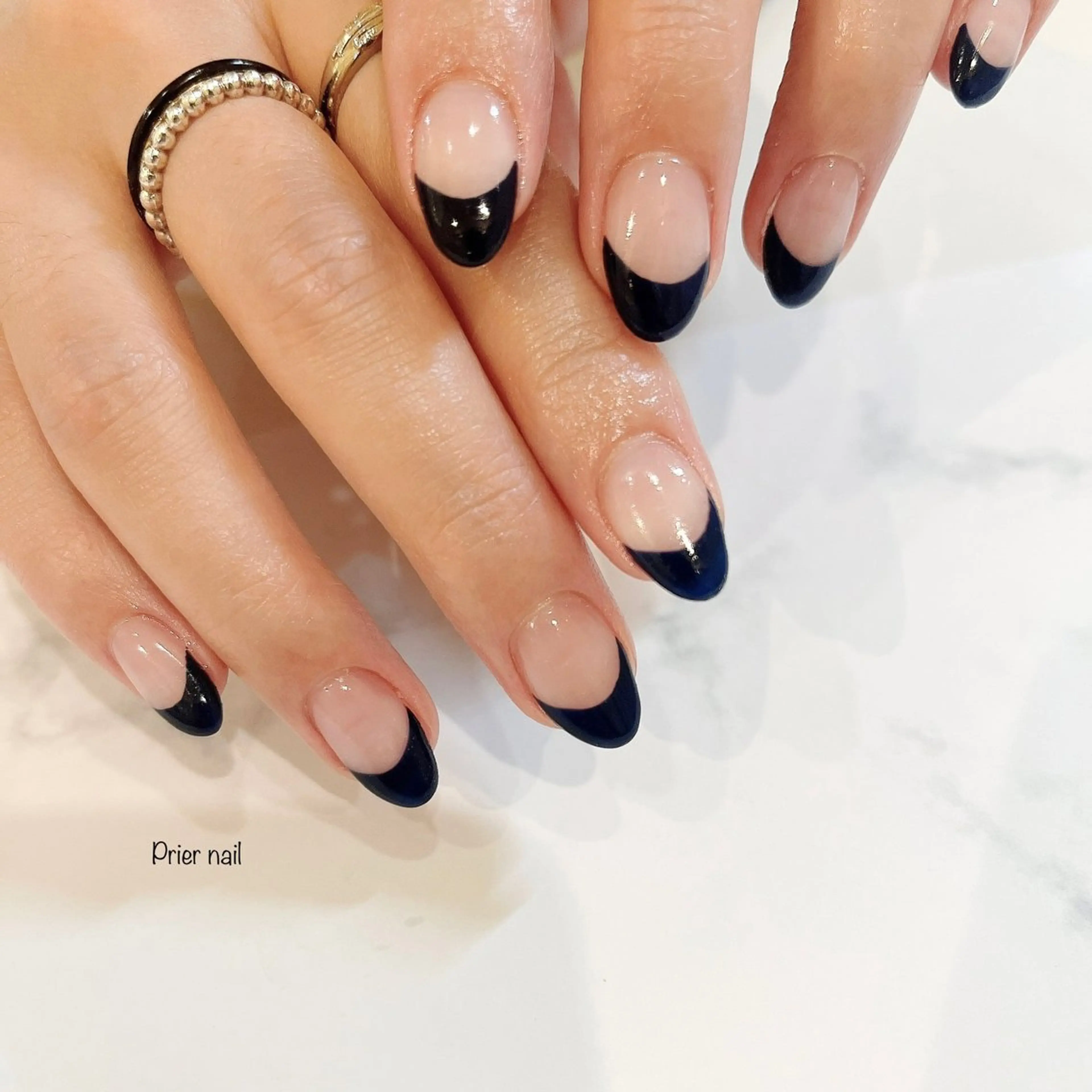 ネイル フレンチネイル ハンドネイル Prier×Kew hair所属・Prier nailのネイルデザイン