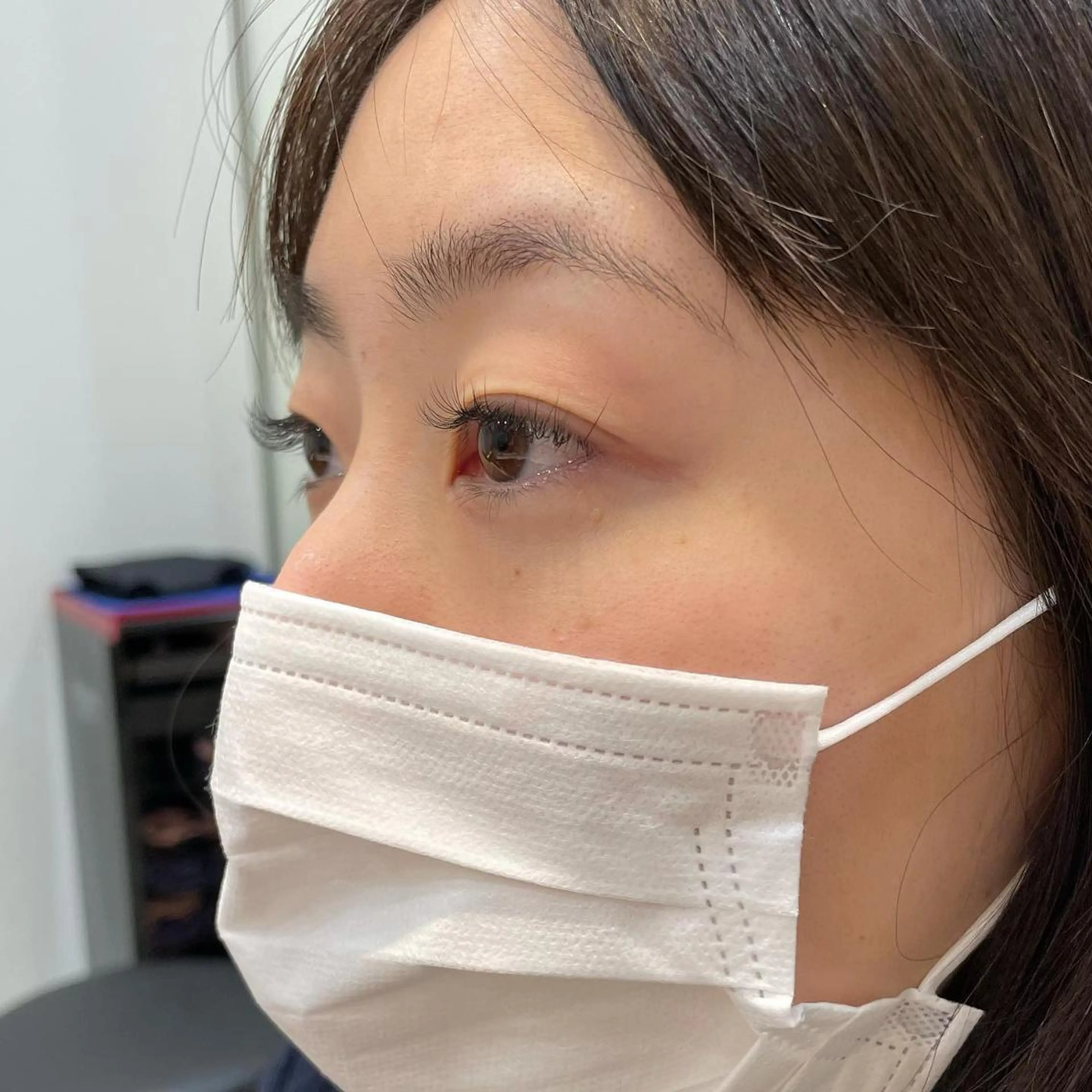 ミディアム カラー パーマ ヘアアレンジ メンズ キッズ マツエク・マツパ ミディアムパーマ メンズパーマ まつげパーマ 一重×まつ毛パーマ sara 荒井店のヘアスタイル