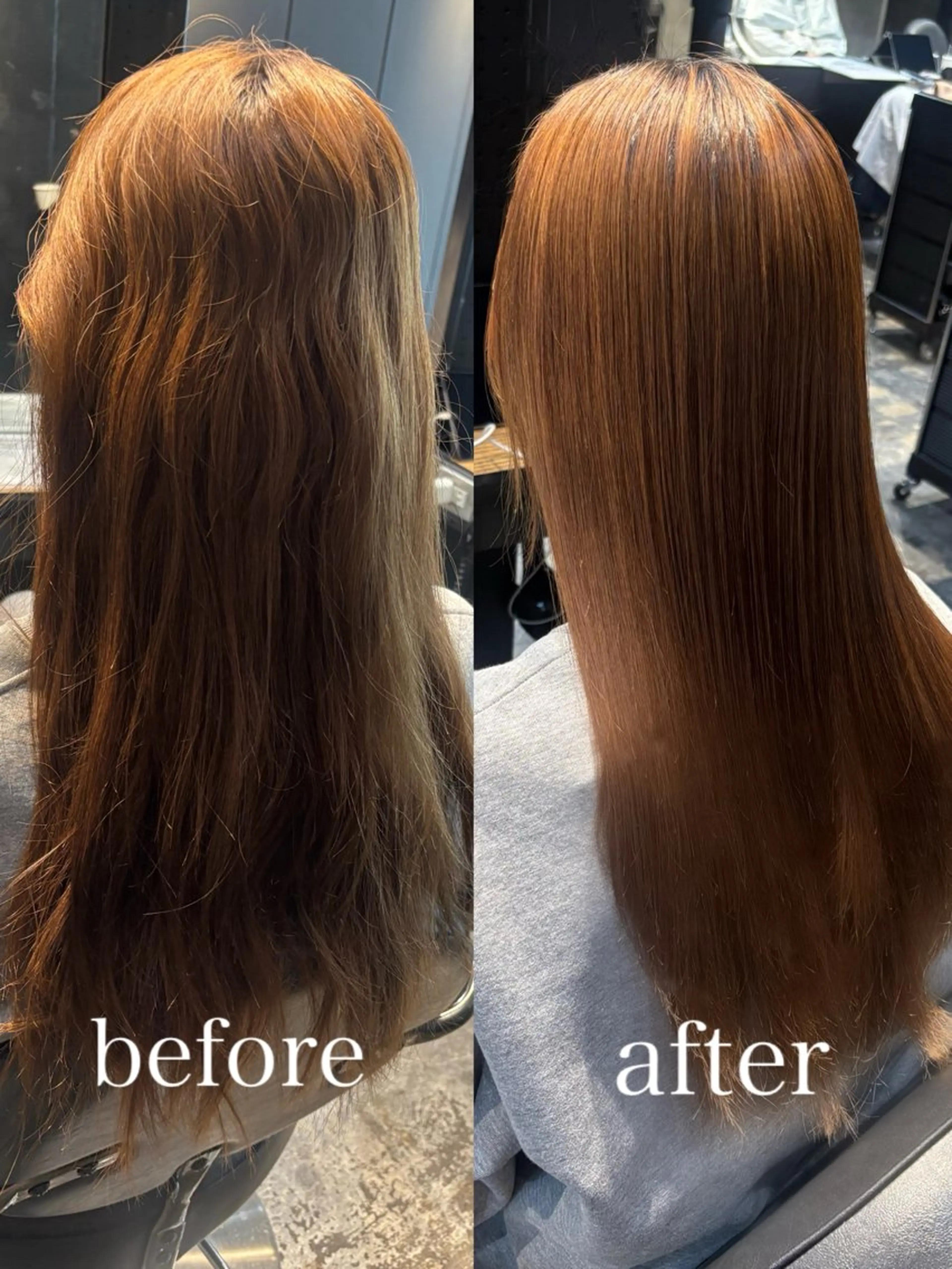 ロング 縮毛矯正 縮毛矯正 トリートメント 透明感カラー/ 矯正/まな⭐️のヘアスタイル