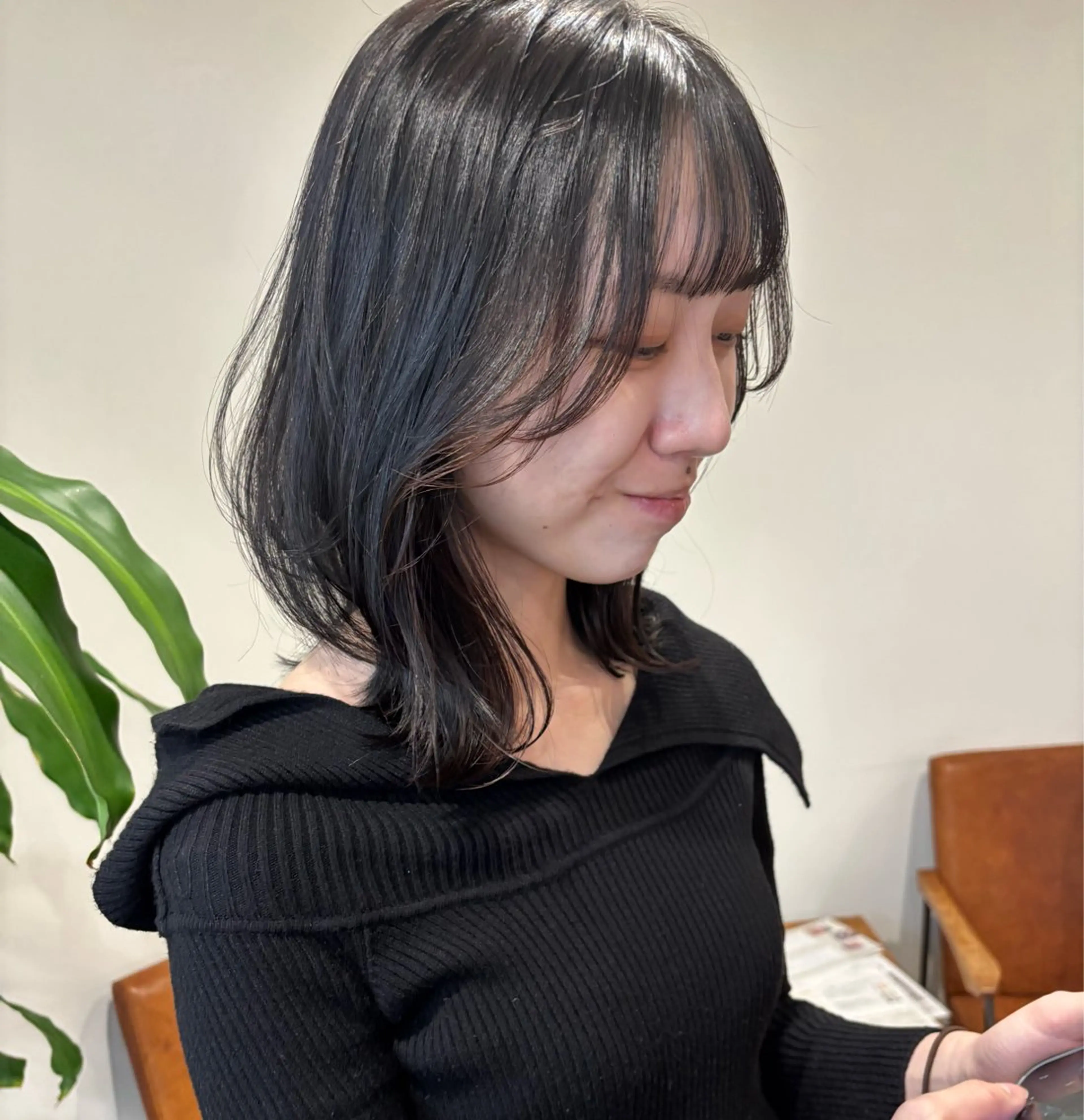 ロング くびれヘア レイヤーカット カット 梅田美容室/カット /Maoのヘアスタイル