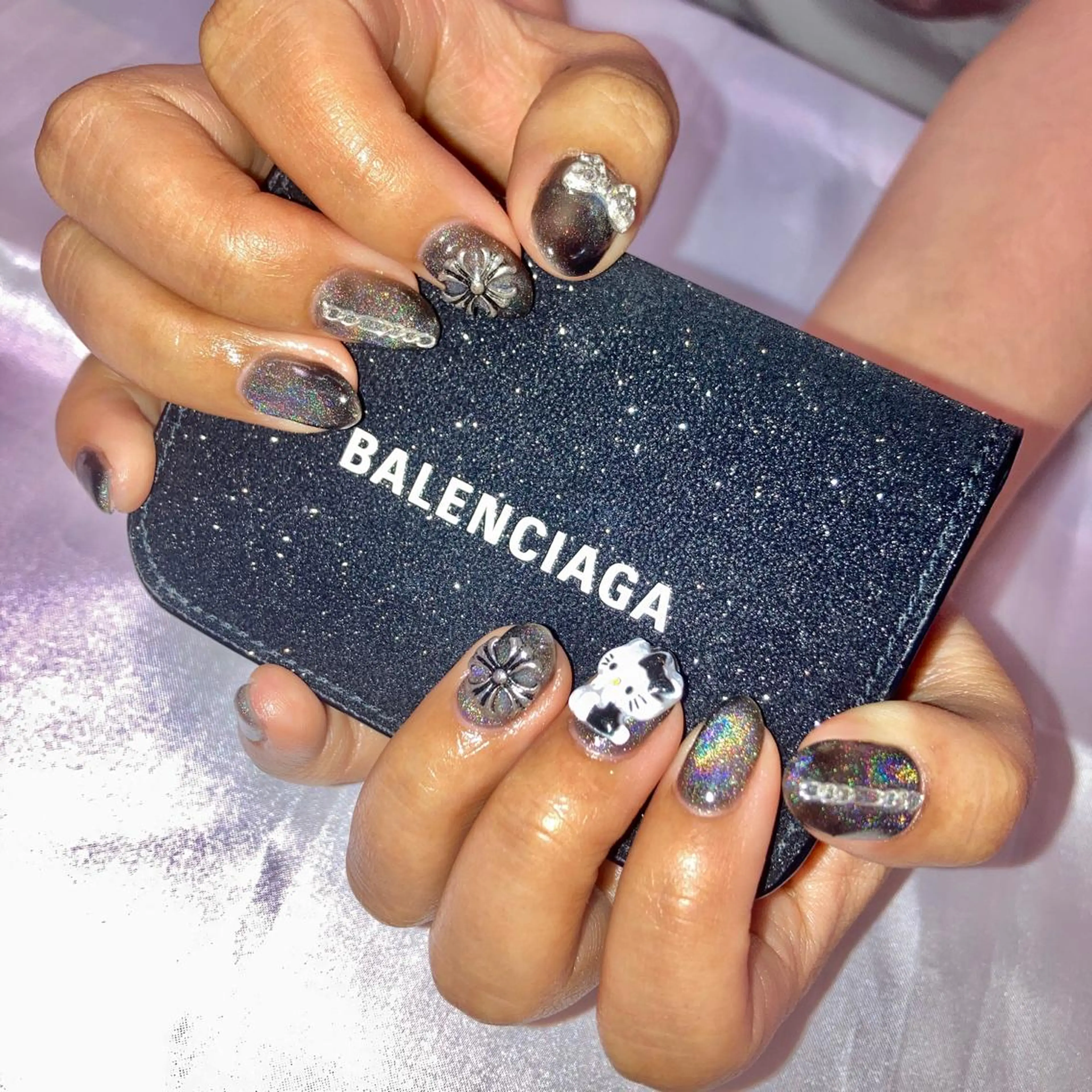 ネイル オーロラネイル クリアネイル フラワーネイル フレンチネイル ジェルネイル ハンドネイル 韓国ネイル/新大久保 /駅近 【Toko】のネイルデザイン