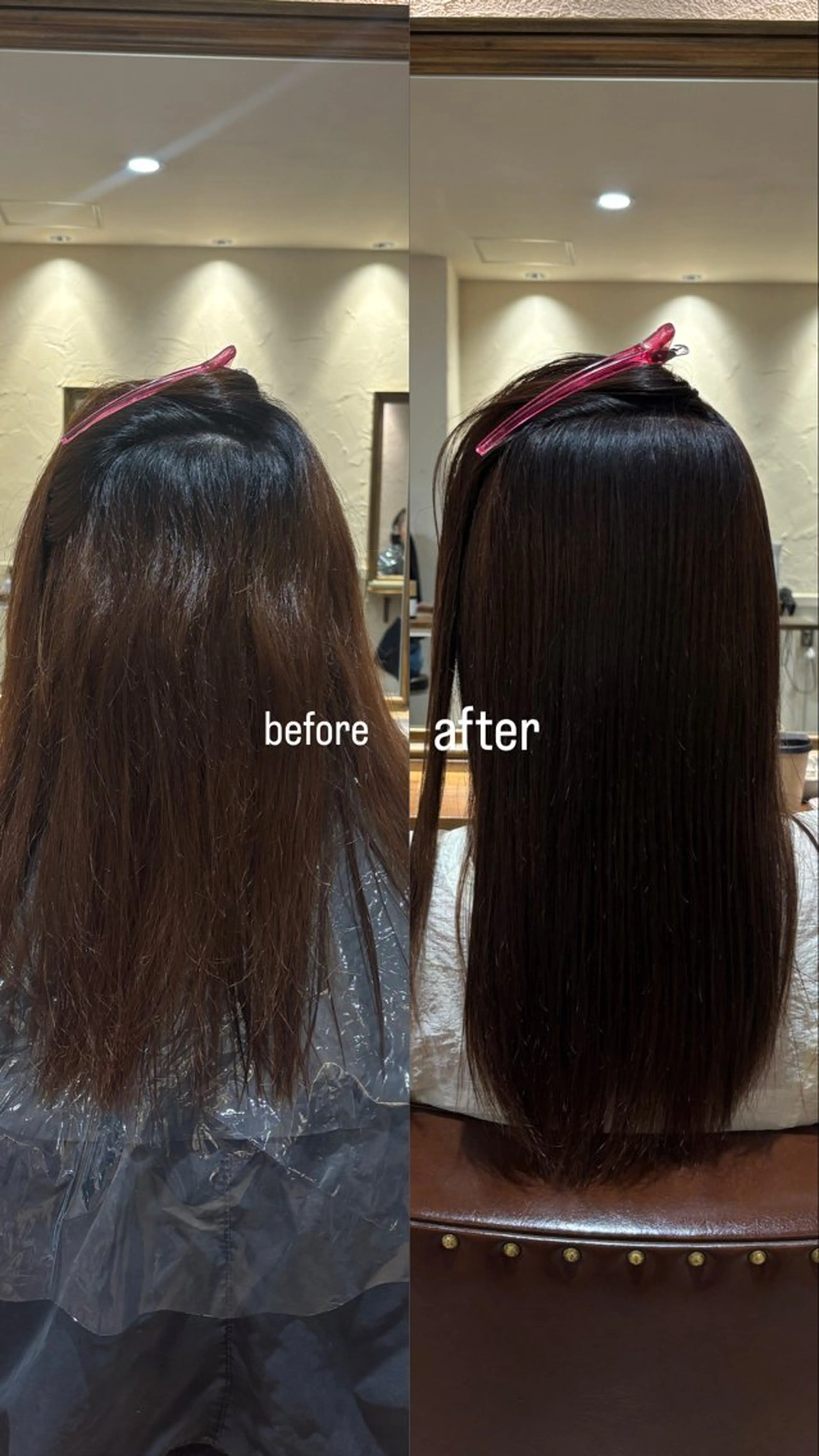 セミロング カット ヘアカラー 縮毛矯正 saya🌿レイヤー カット/透明感カラーのヘアスタイル