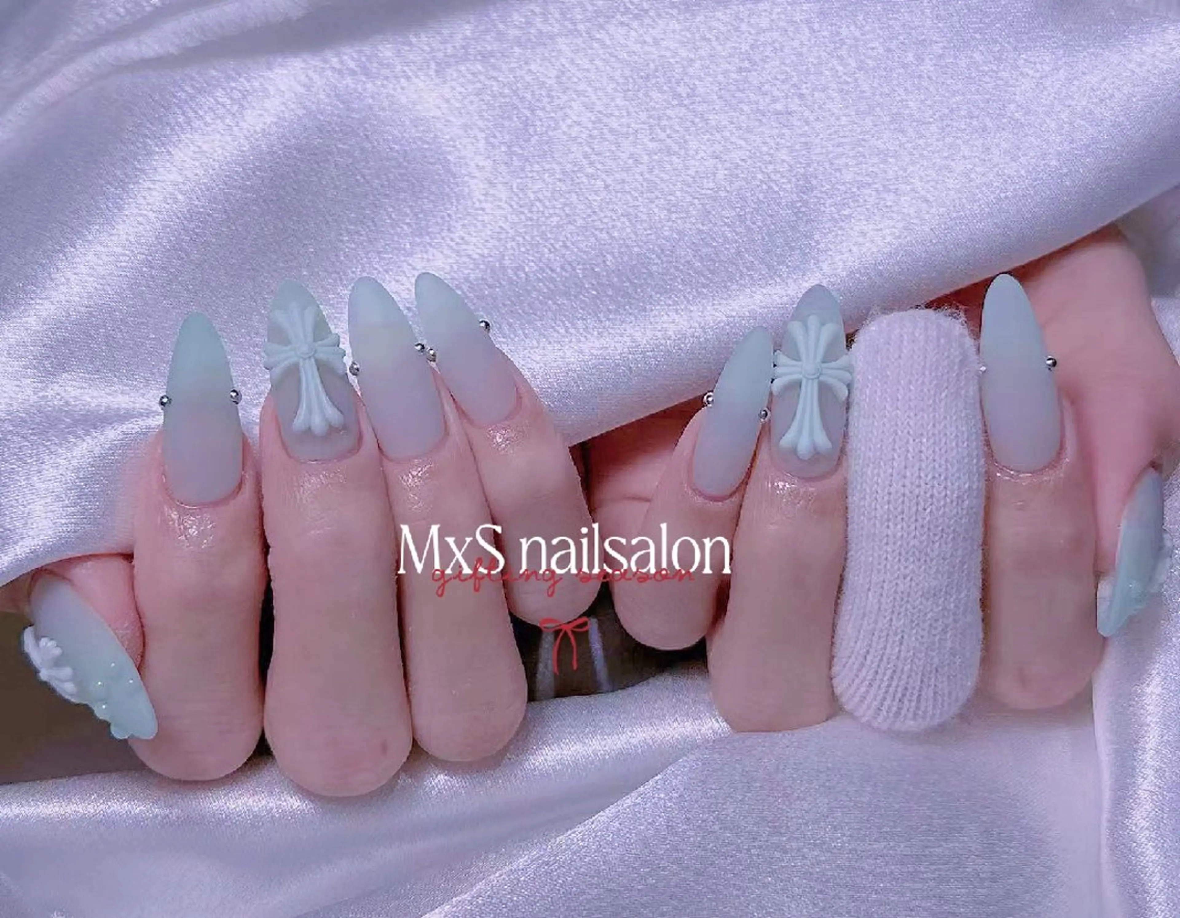 ネイル ジェルネイル マグネットネイル パラジェル 春ネイル ワンホンネイル ハンドネイル ハンドケア MxS Nail 【長さだし/フィルイン/マグネット/ワンホンネイル/韓国ネイル/パラジェル】所属・M×S Nail みなのネイルデザイン