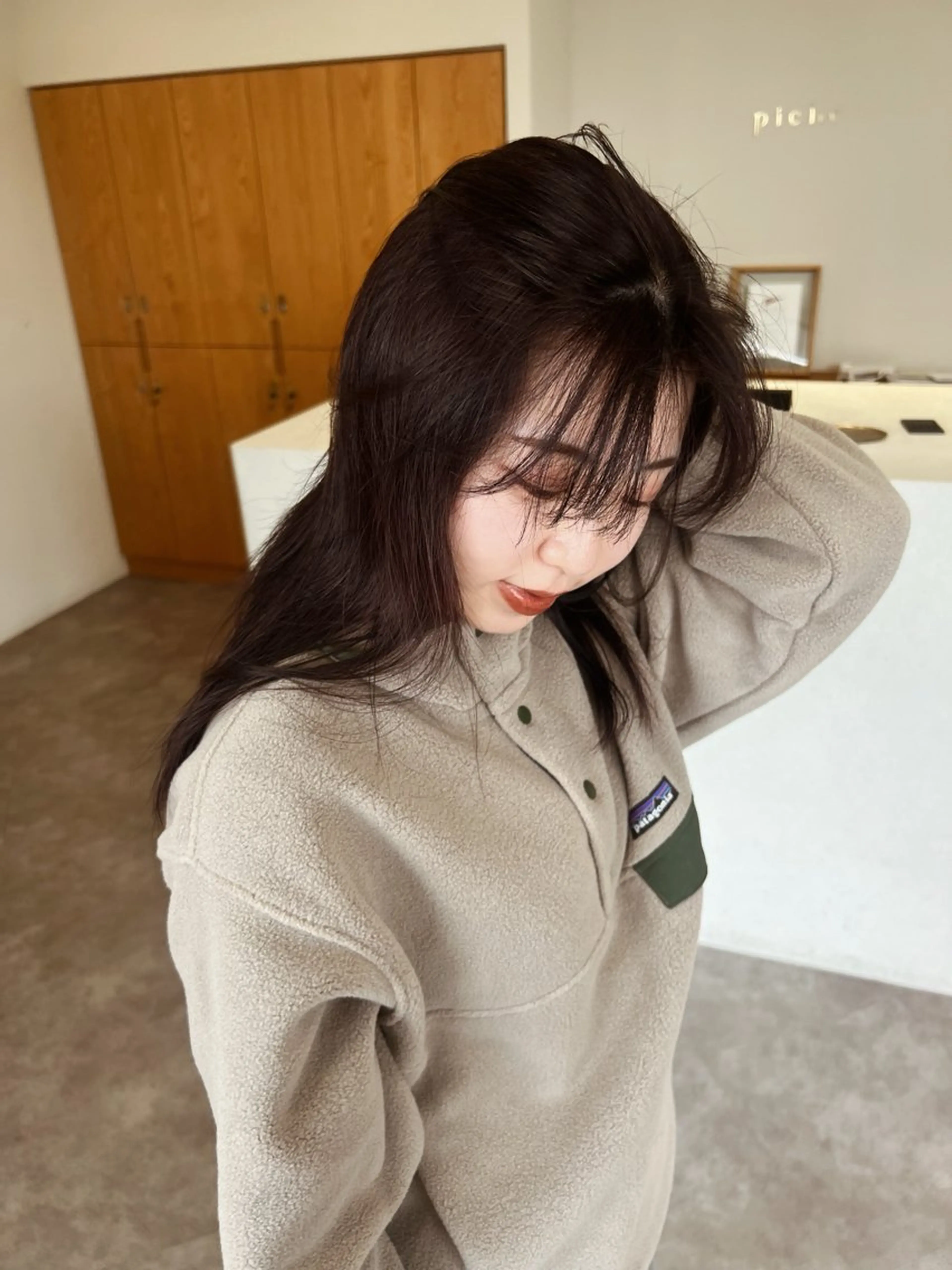 セミロング 似合わせ/顔周り / レイヤーのヘアスタイル