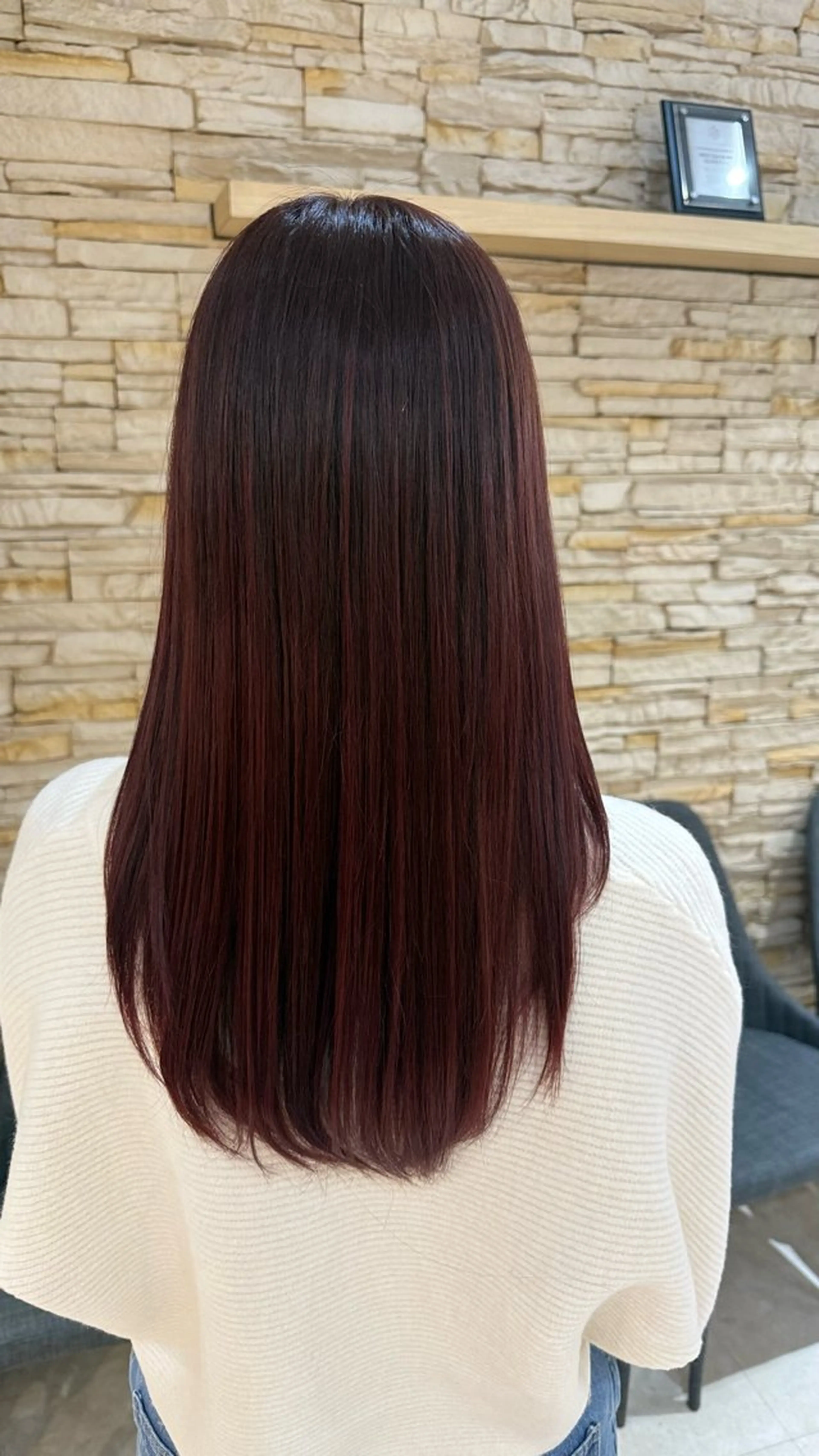 カラー レッドカラー ヘアカラー TOUMA Aroma hairのヘアスタイル