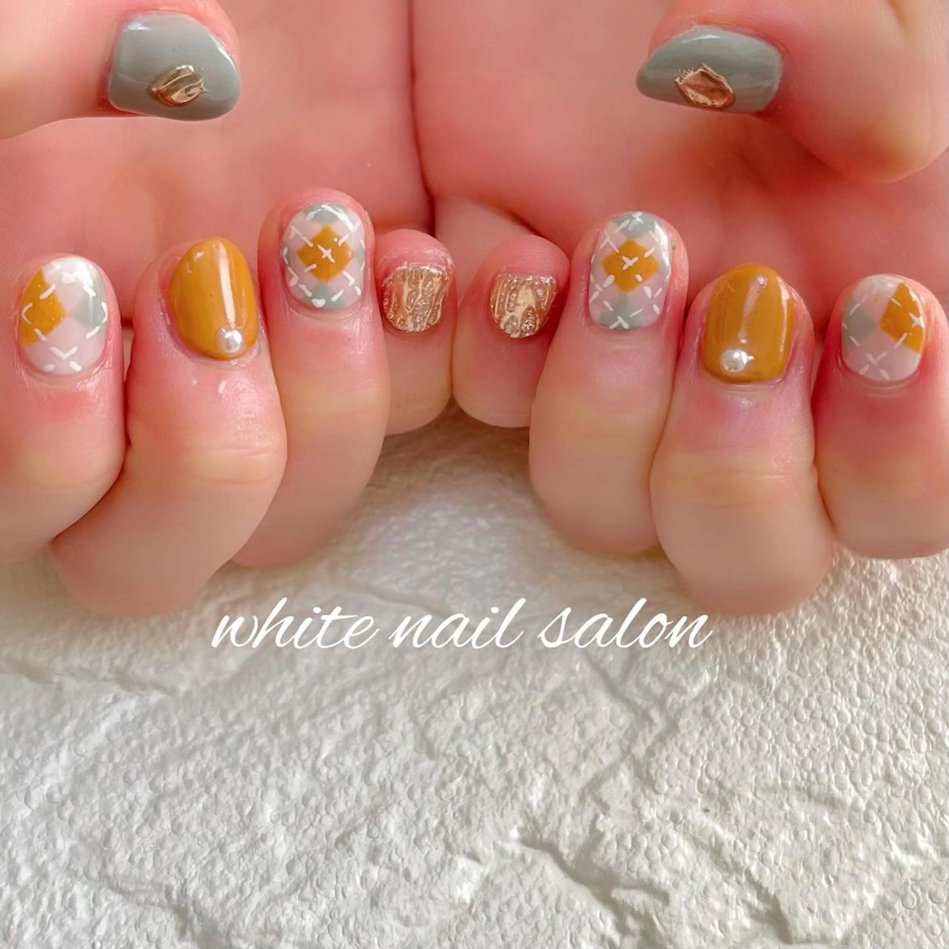 ネイル フットネイル ジェルネイル ハードジェル ラメ(グリッター) 持ち込み ハンドネイル white nail salonのネイルデザイン