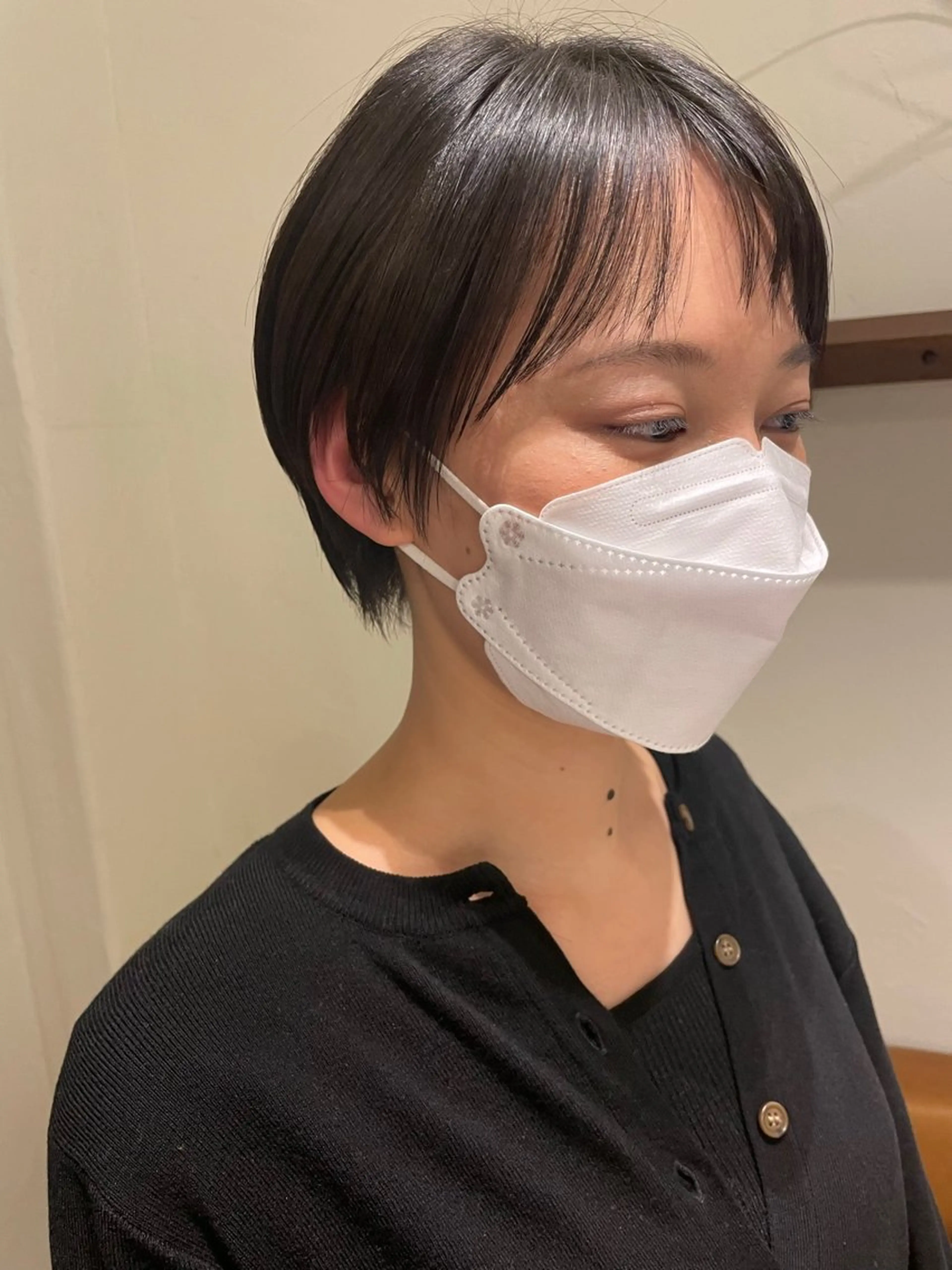 ショート パーマ 片山千晴✨ツヤ髪 ✨顔まわりカット✨のヘアスタイル