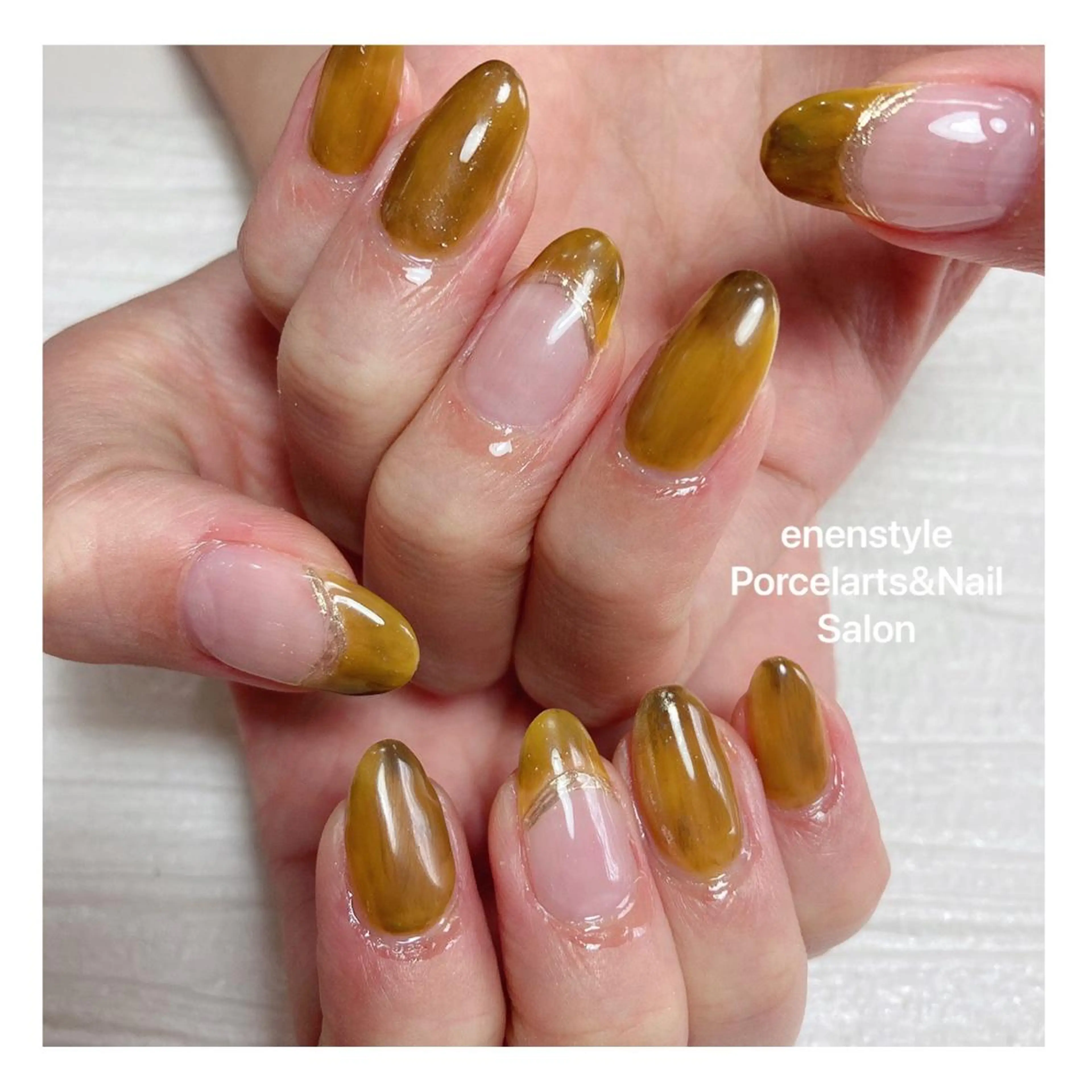 ミディアム ネイル ハンドネイル 👑enen style👑のネイルデザイン