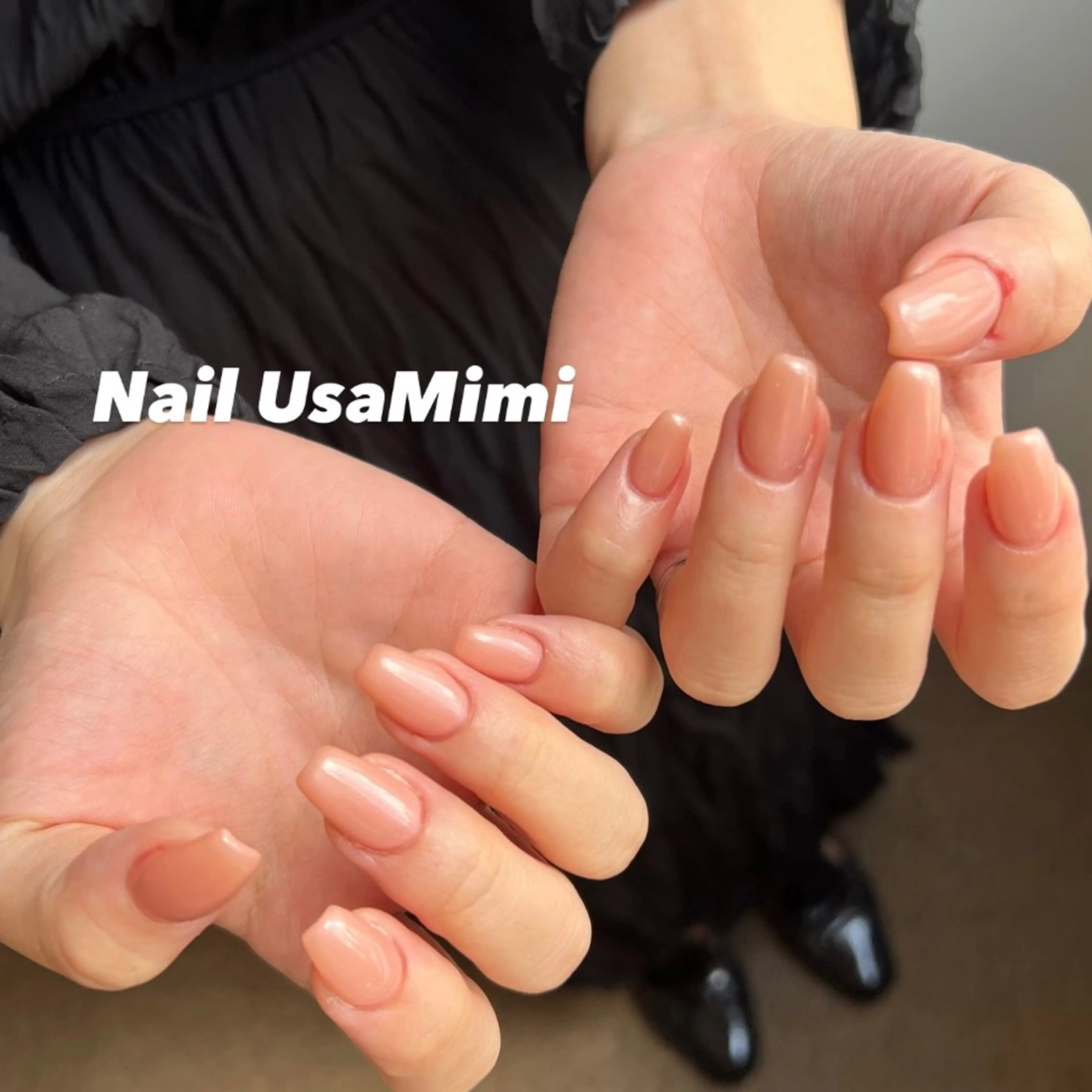 ネイル ジェルネイル マグネットネイル 持ち込み ワンカラーネイル パラジェル 本町ネイルNail UsaMimiのネイルデザイン