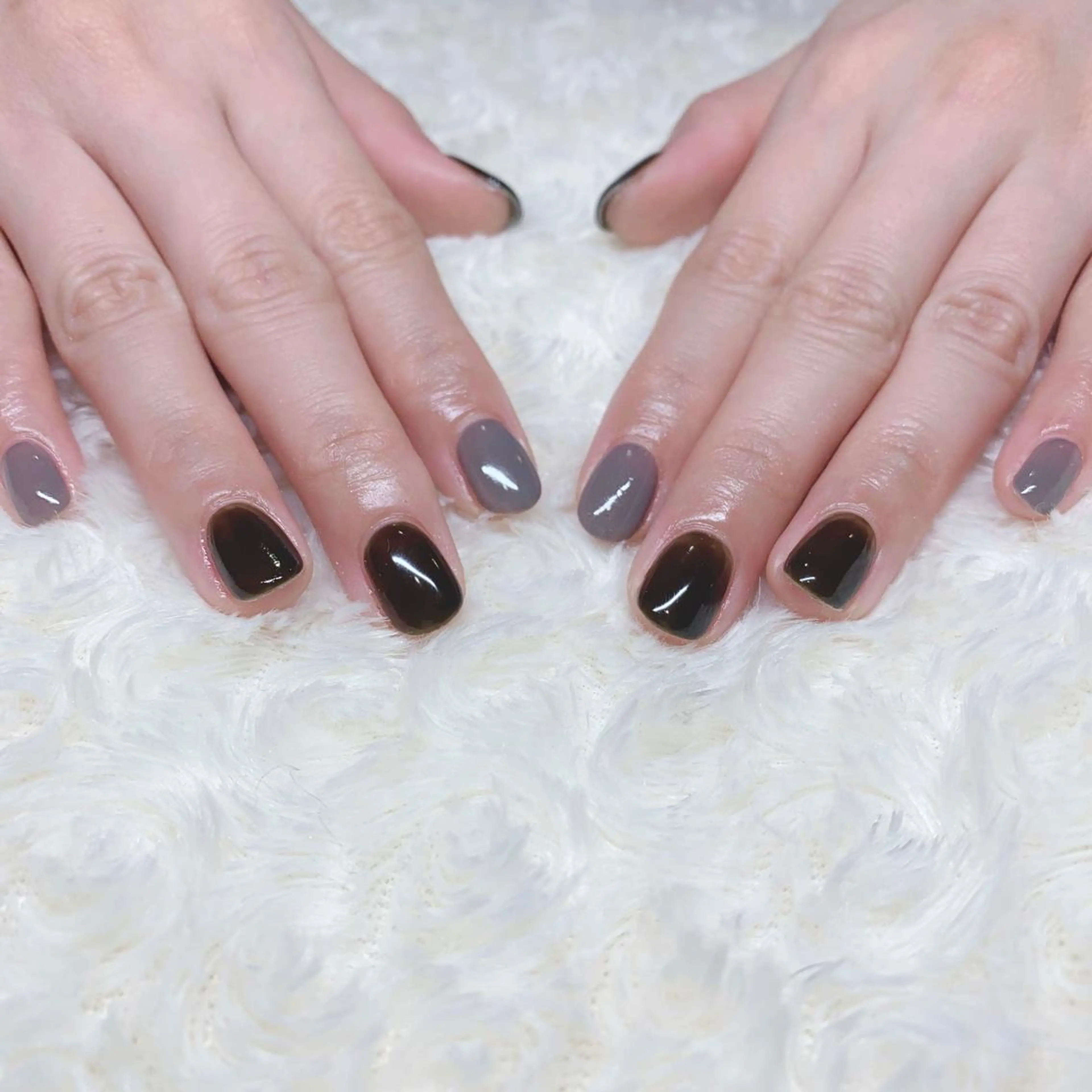 カラー ネイル ハンドネイル Cozy_ ilumのネイルデザイン