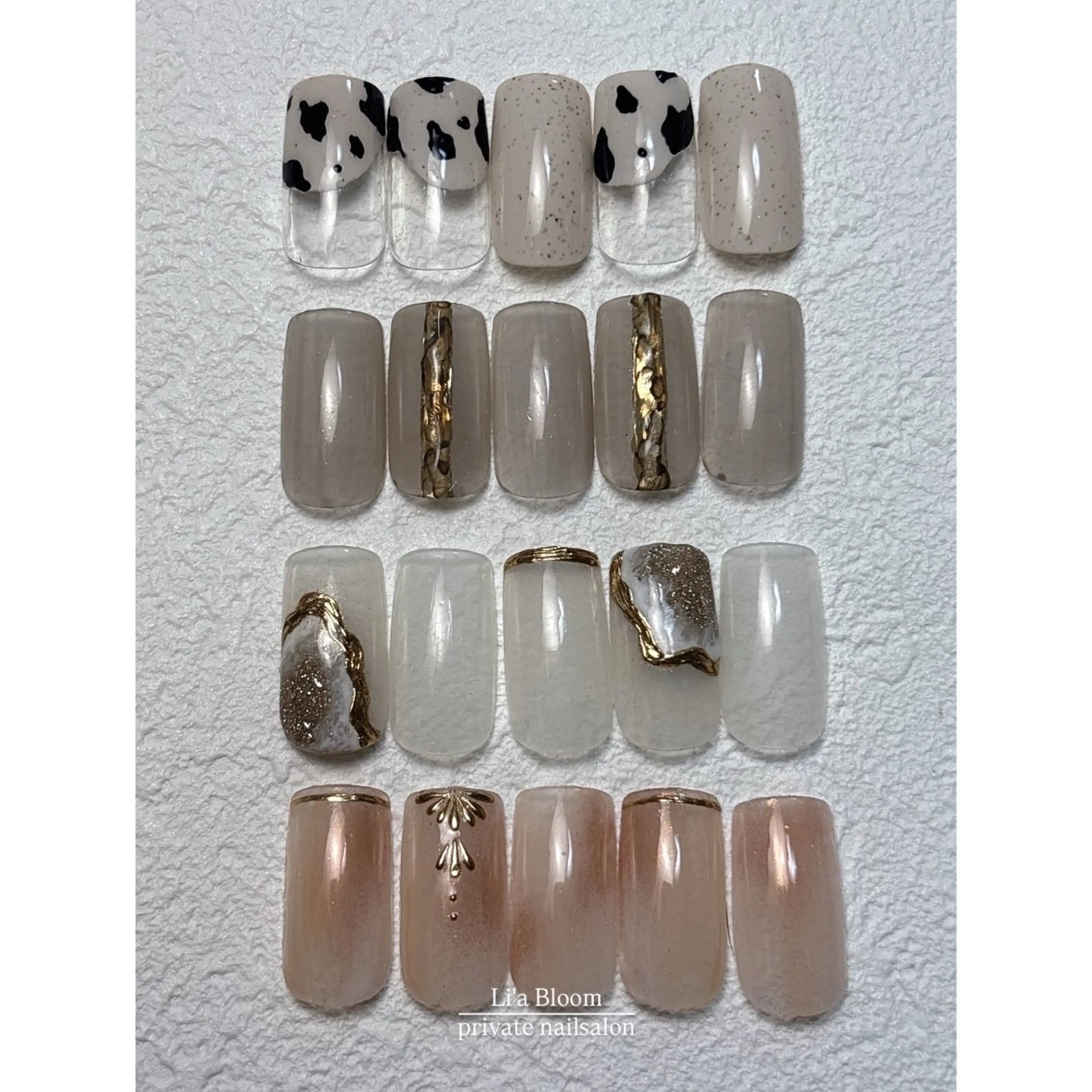 ネイル アニマル柄 ニュアンスネイル ハンドネイル Li'a Bloom所属・🦋🤍 madoka🤍のネイルデザイン