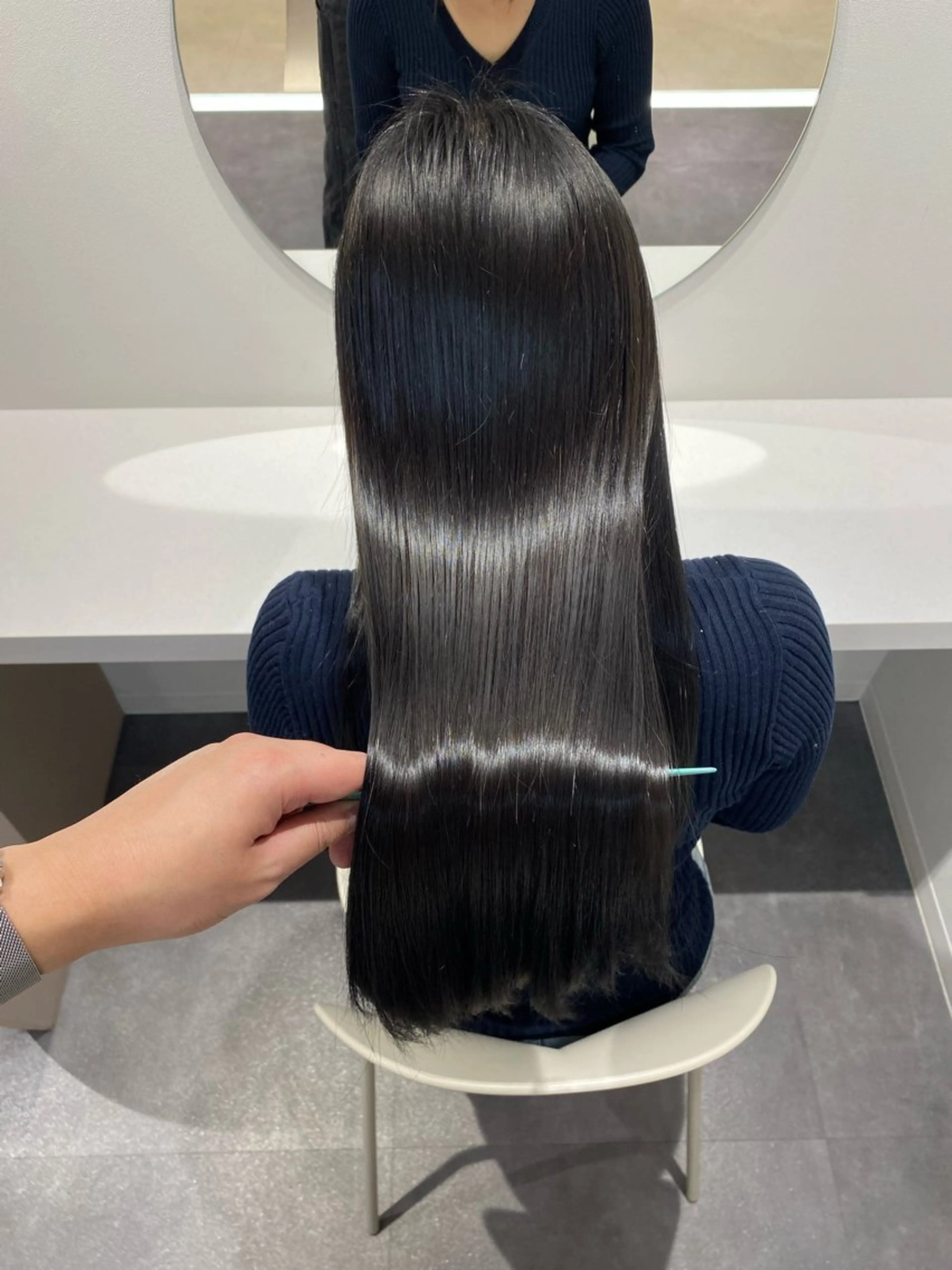 セミロング カラー カット ヘアカラー トリートメント 髪質改善水素TR× レイヤーカット/熊澤のヘアスタイル