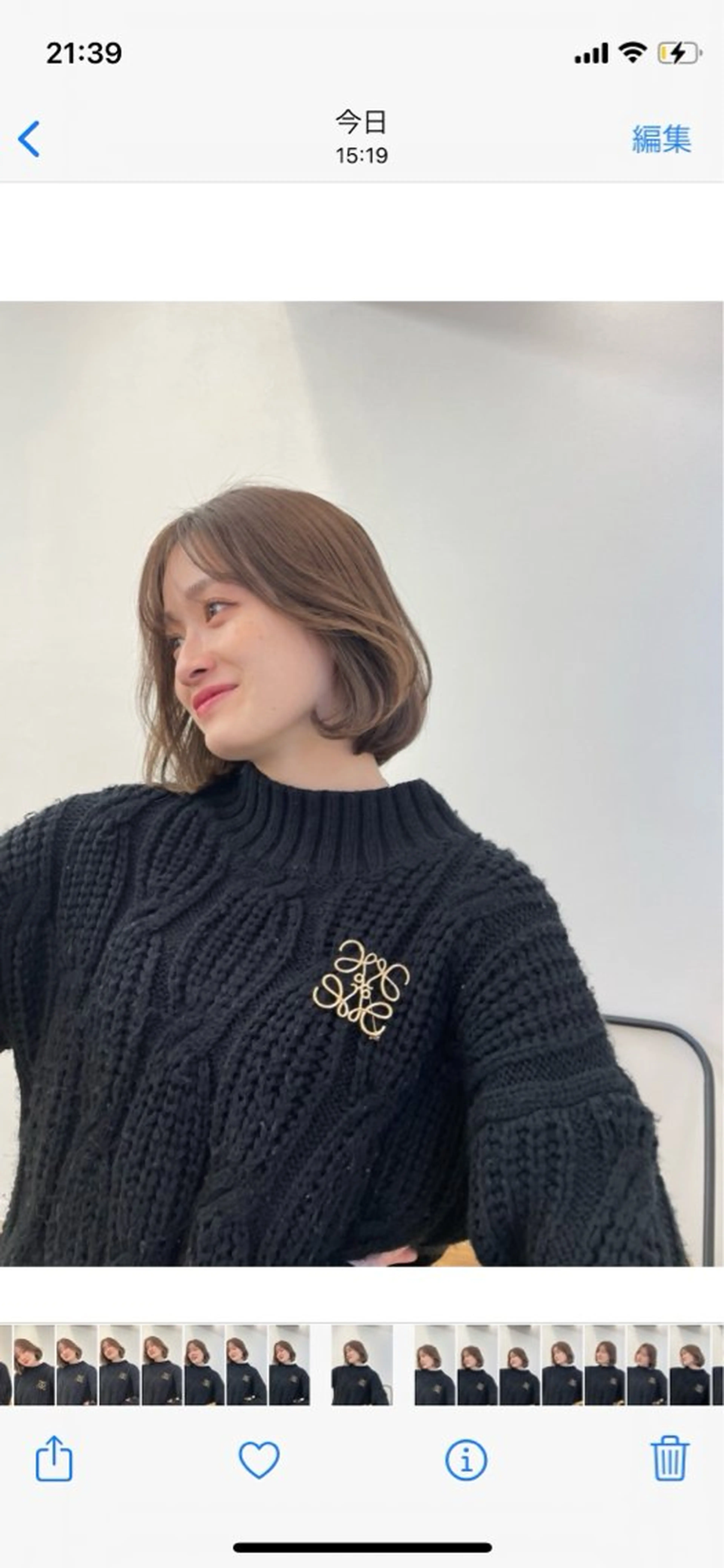 ショート aoi/暖色カラー/ プツッとボブ🎀のヘアスタイル