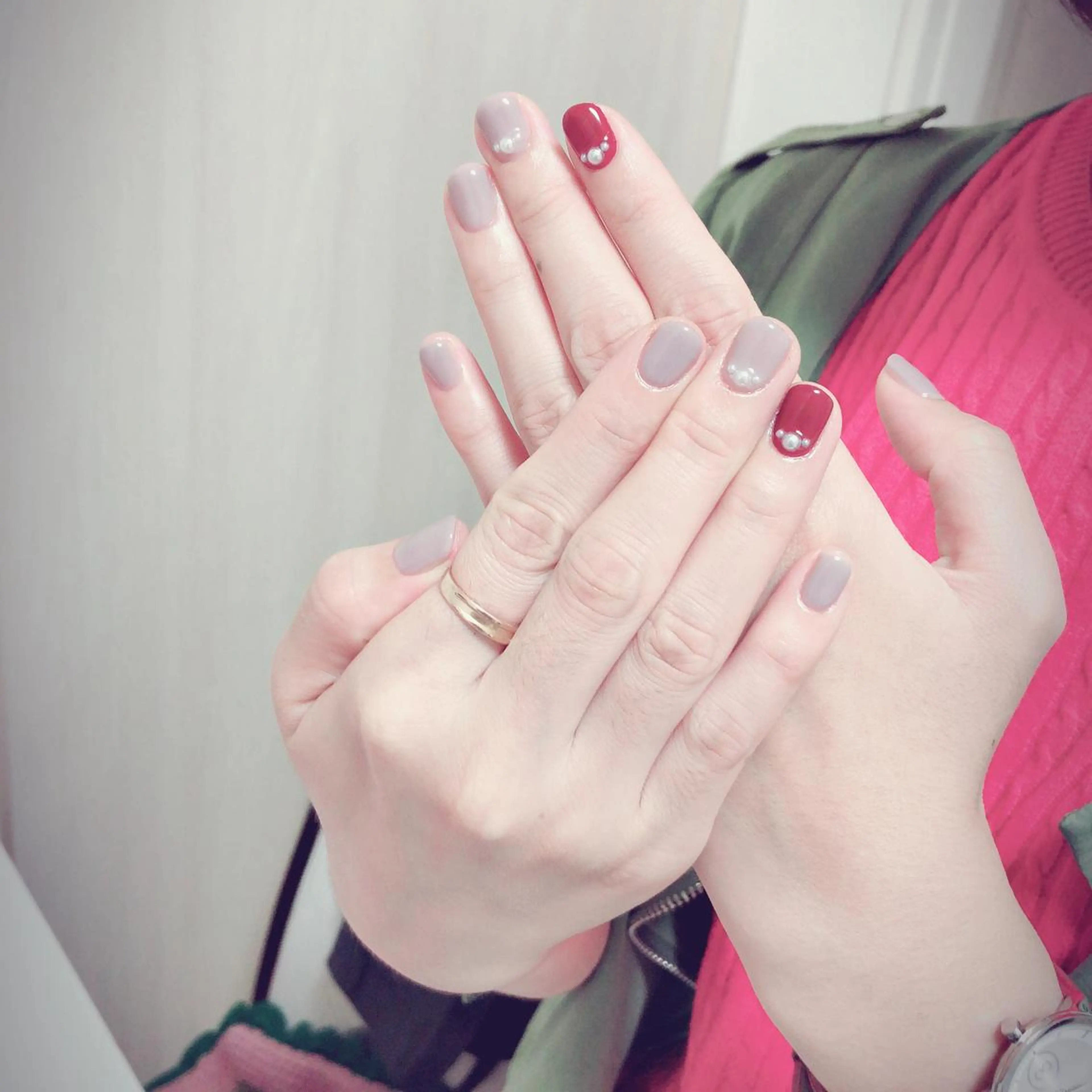 ネイル ハンドケア 北浦和 自爪育成ケアのネイルデザイン