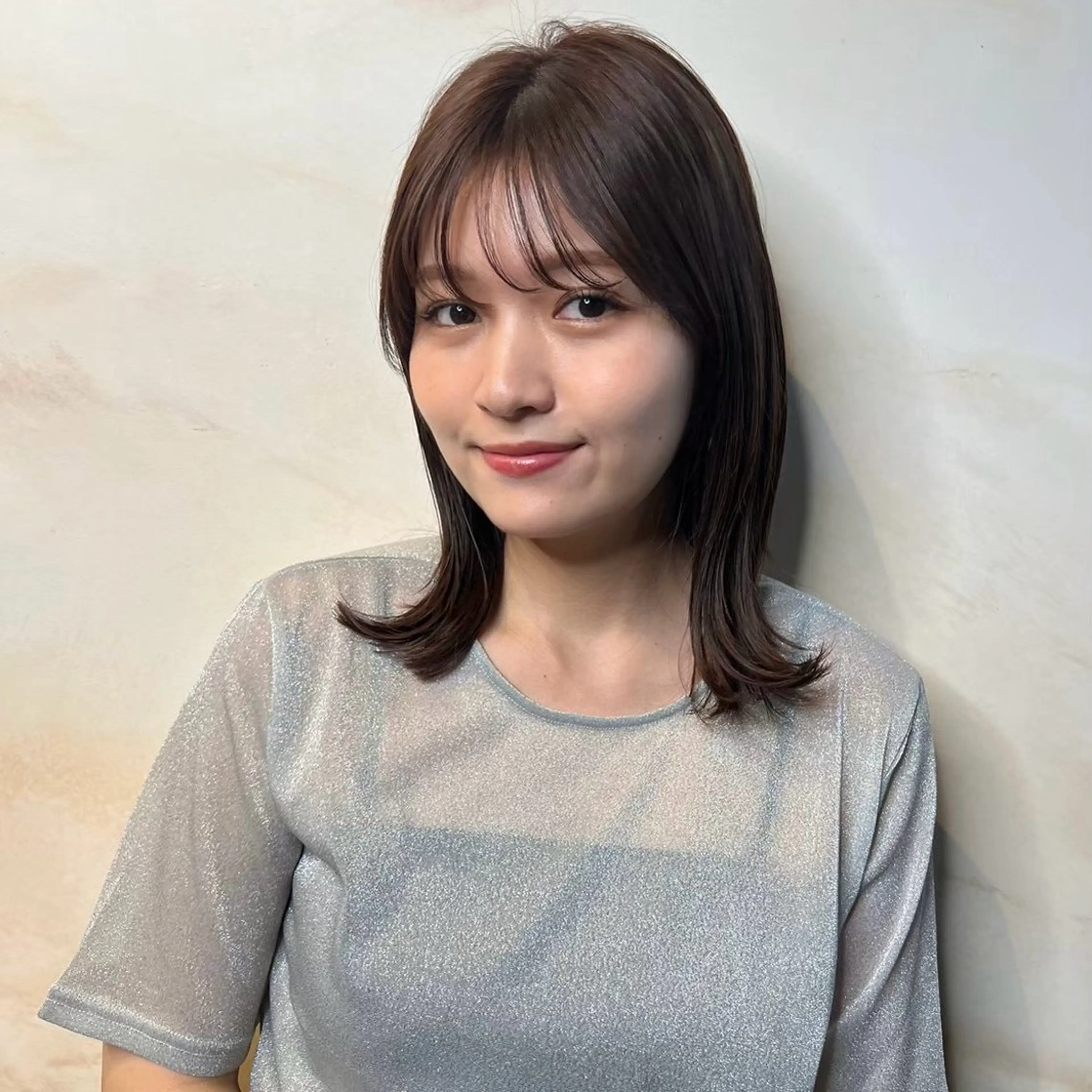 ミディアム ヘアアレンジ 野崎 桃実のヘアスタイル