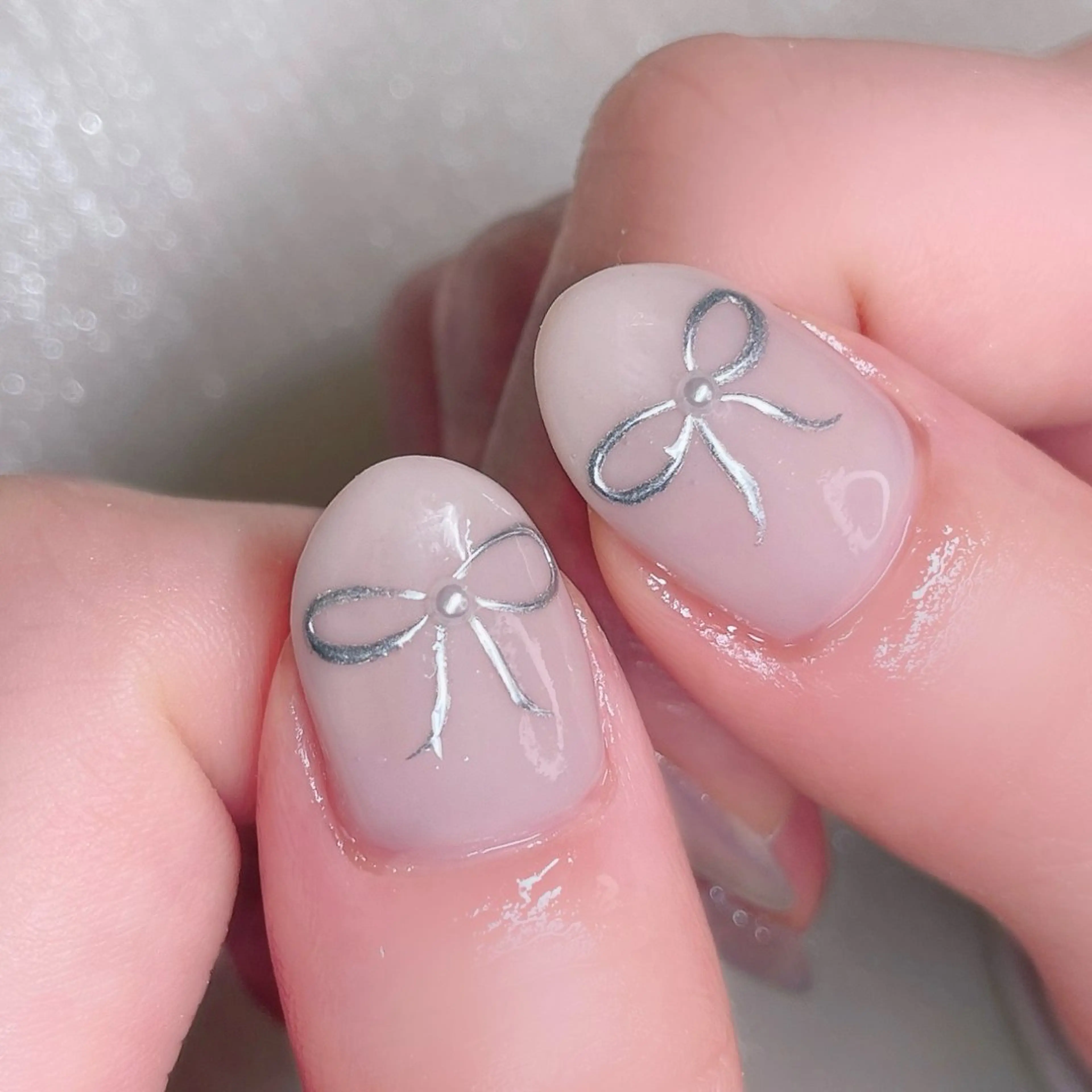 ネイル 長さ出し ストーンネイル ハンドネイル Nailist SUZU所属・Nailist suzuのネイルデザイン