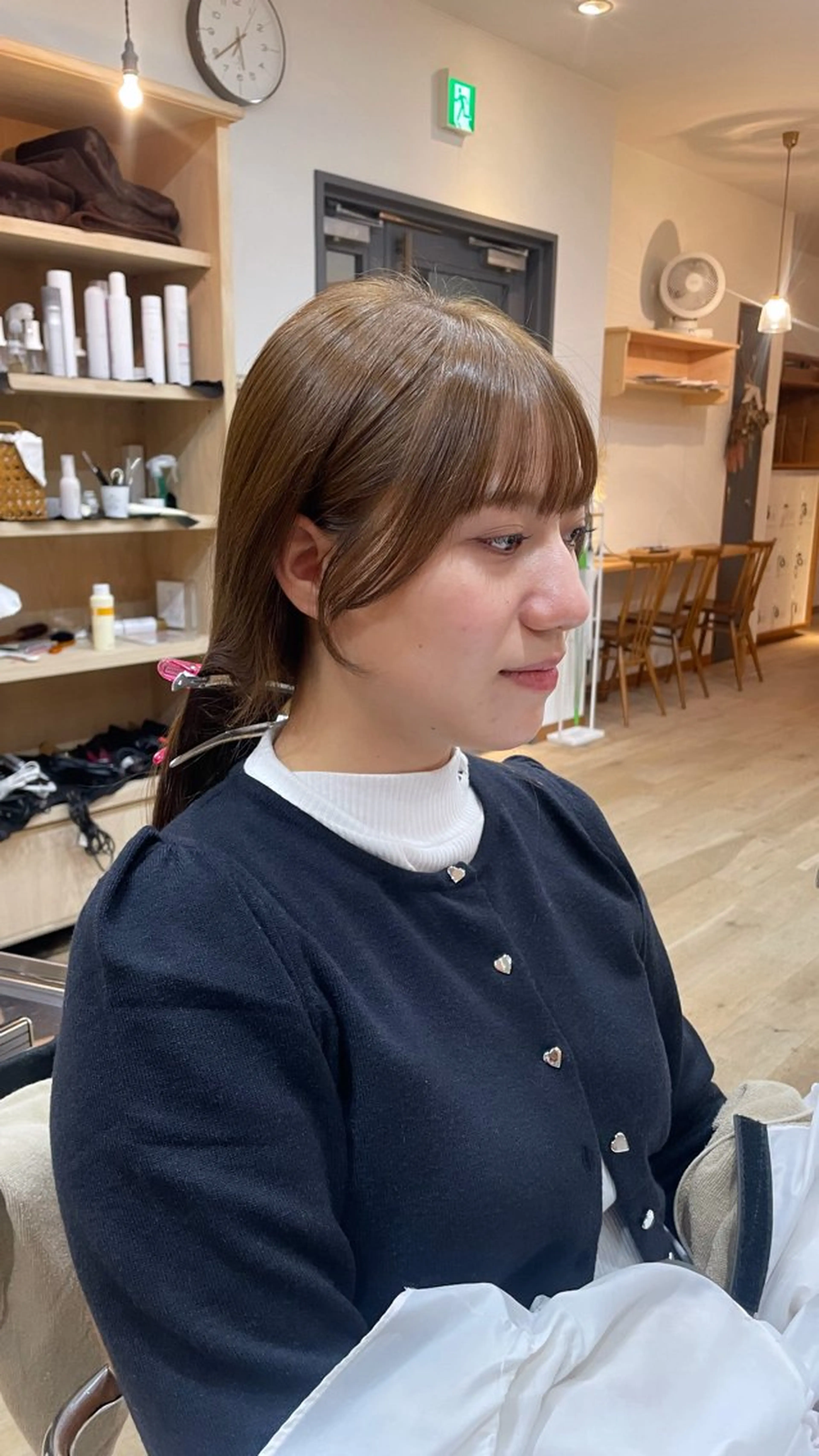 ロング 顔周りカット おくれ毛 サイドバング 顔周りカット 🎀サヤカ🎀のヘアスタイル