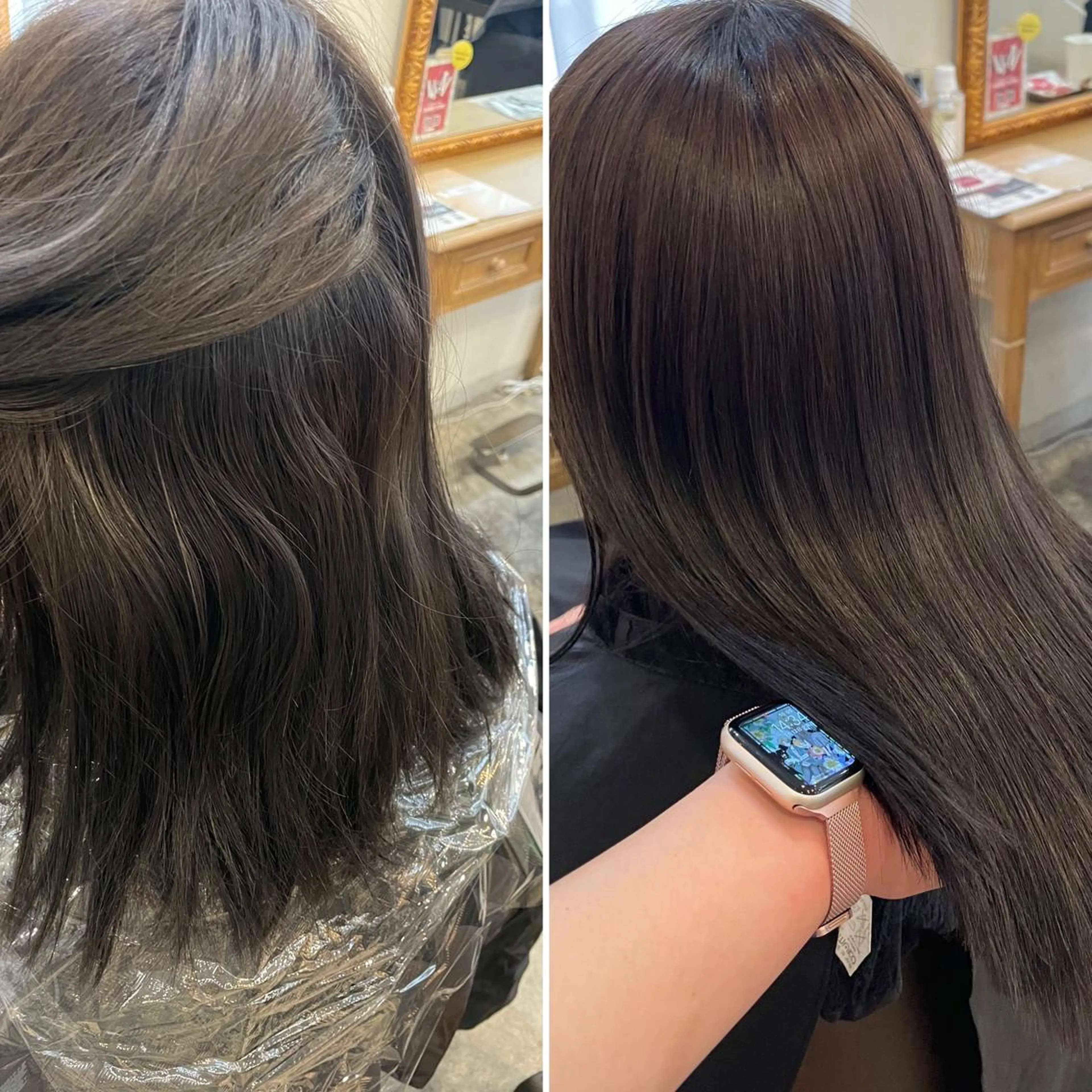 ミディアム カット 縮毛矯正 髪質改善/縮毛矯正 /青山　早希🐾のヘアスタイル