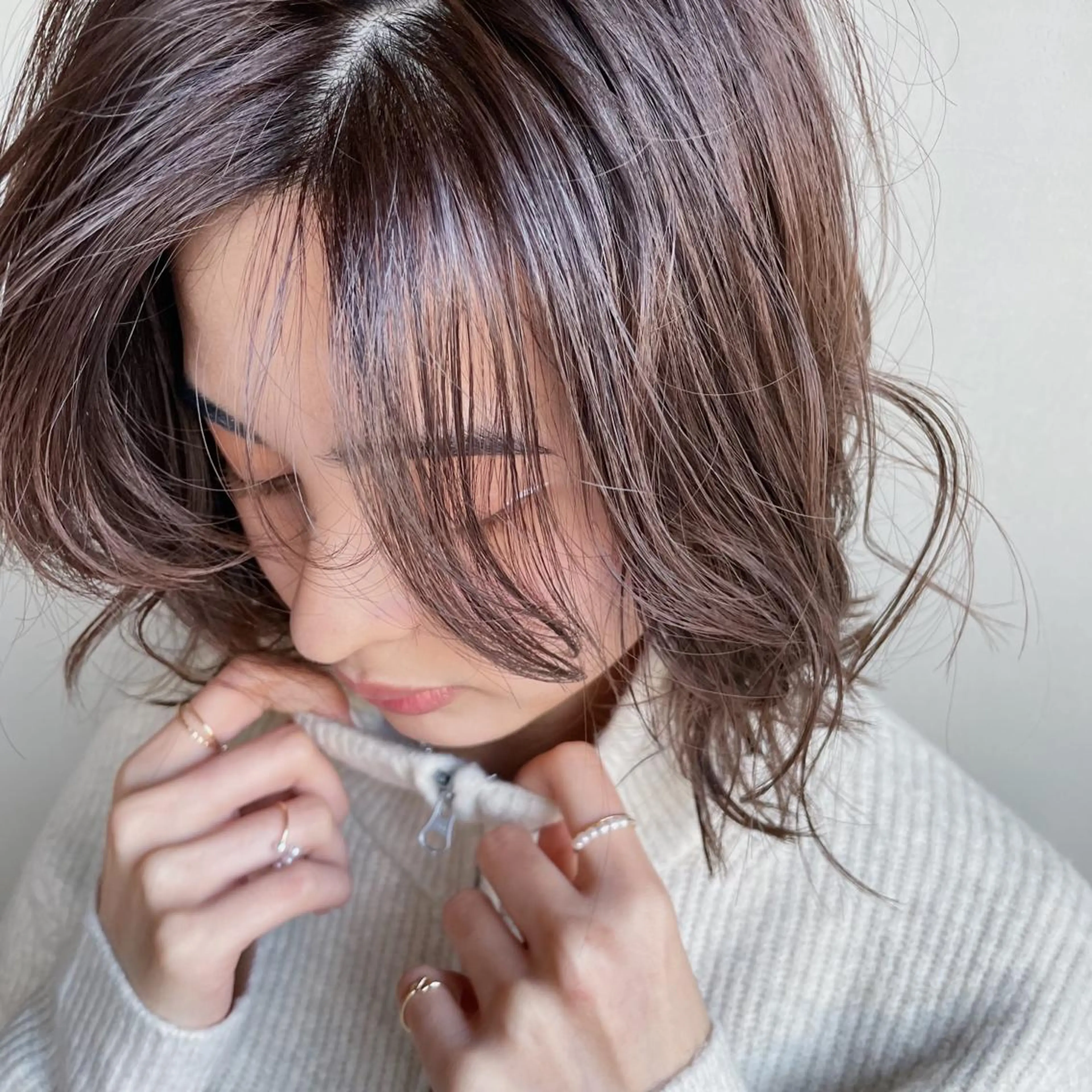 ミディアム パーマ ミディアムパーマ tuna   トゥナ所属・藤川 暖士のヘアスタイル